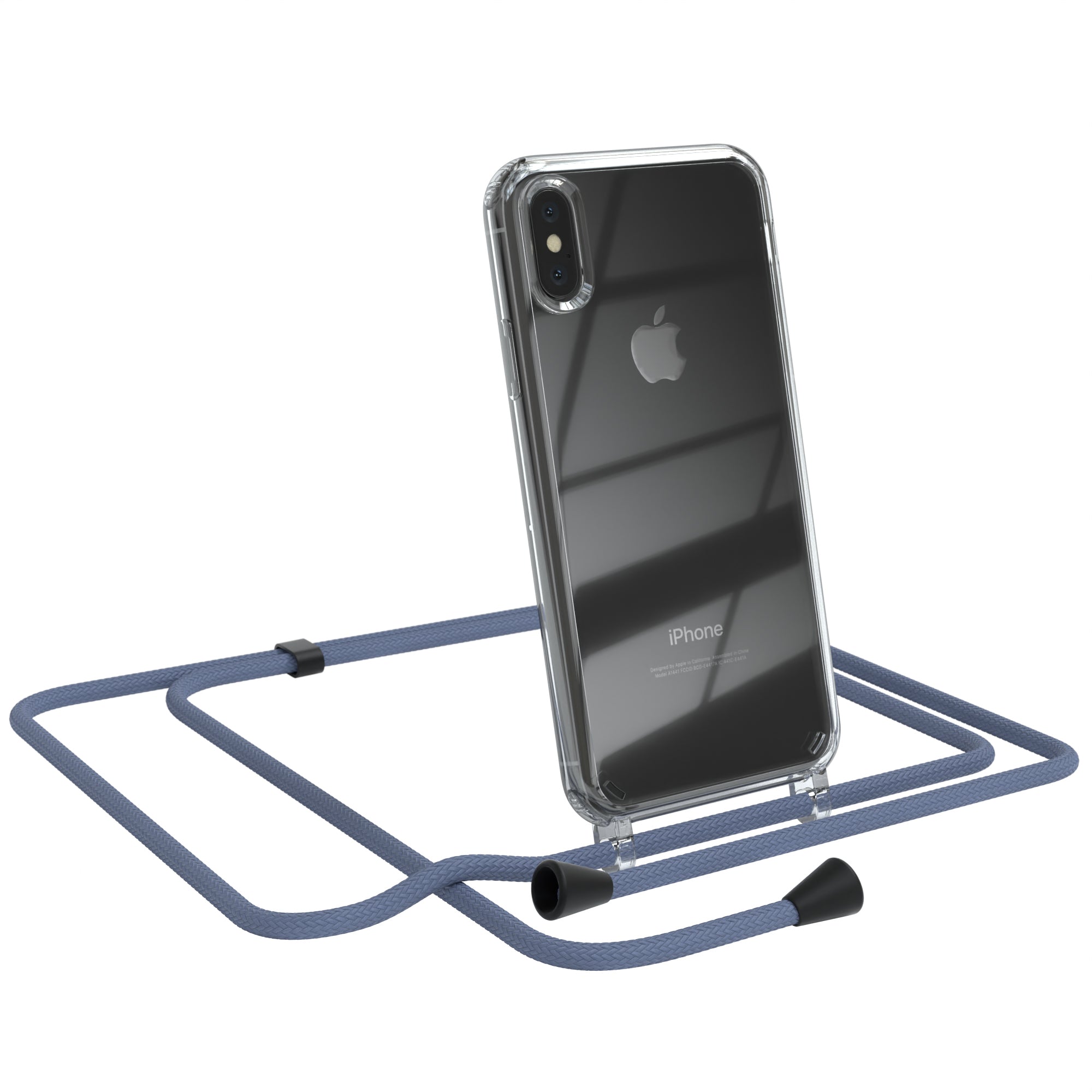 iPhone X / XS transparente Hülle + Kordel