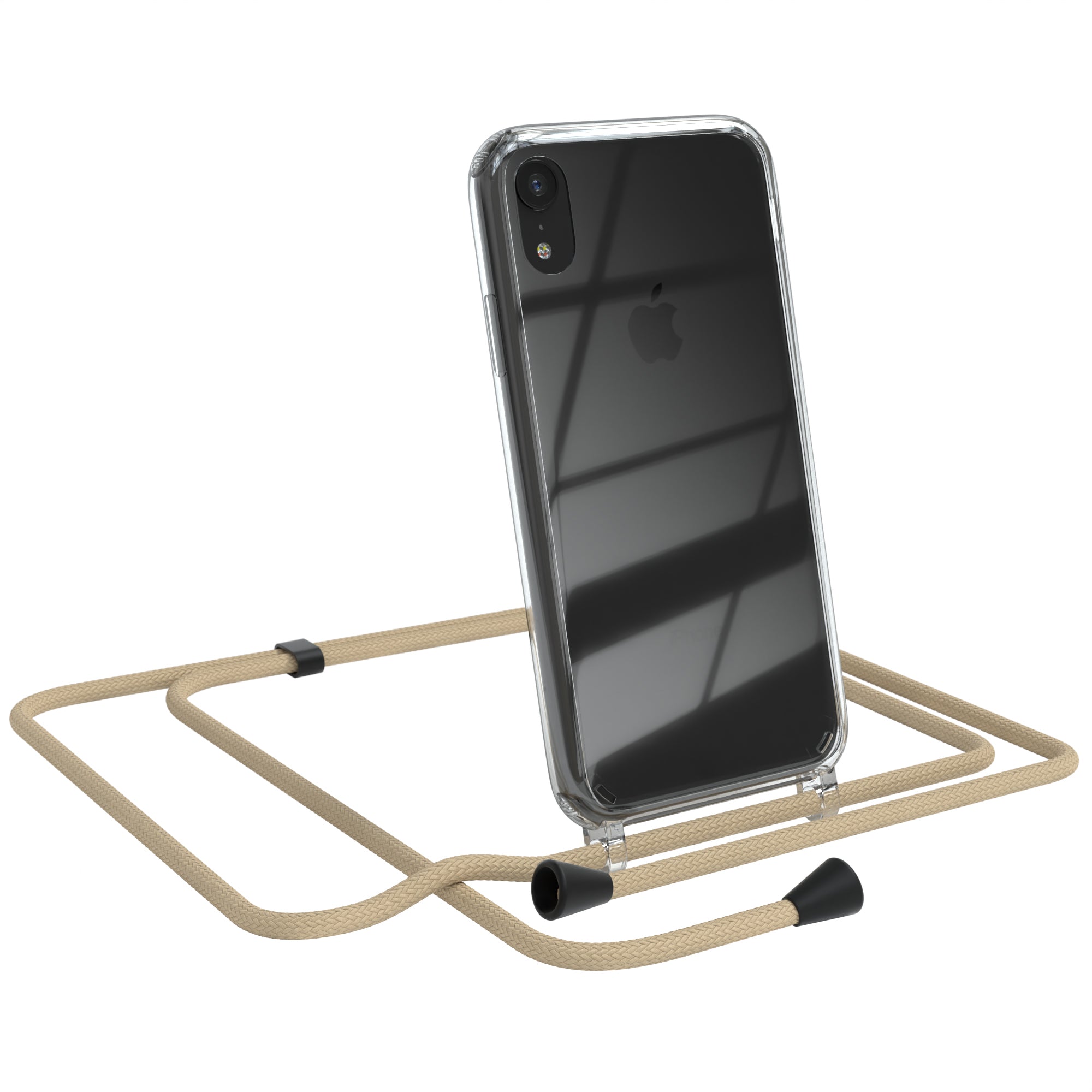 iPhone XR transparente Hülle + Kordel