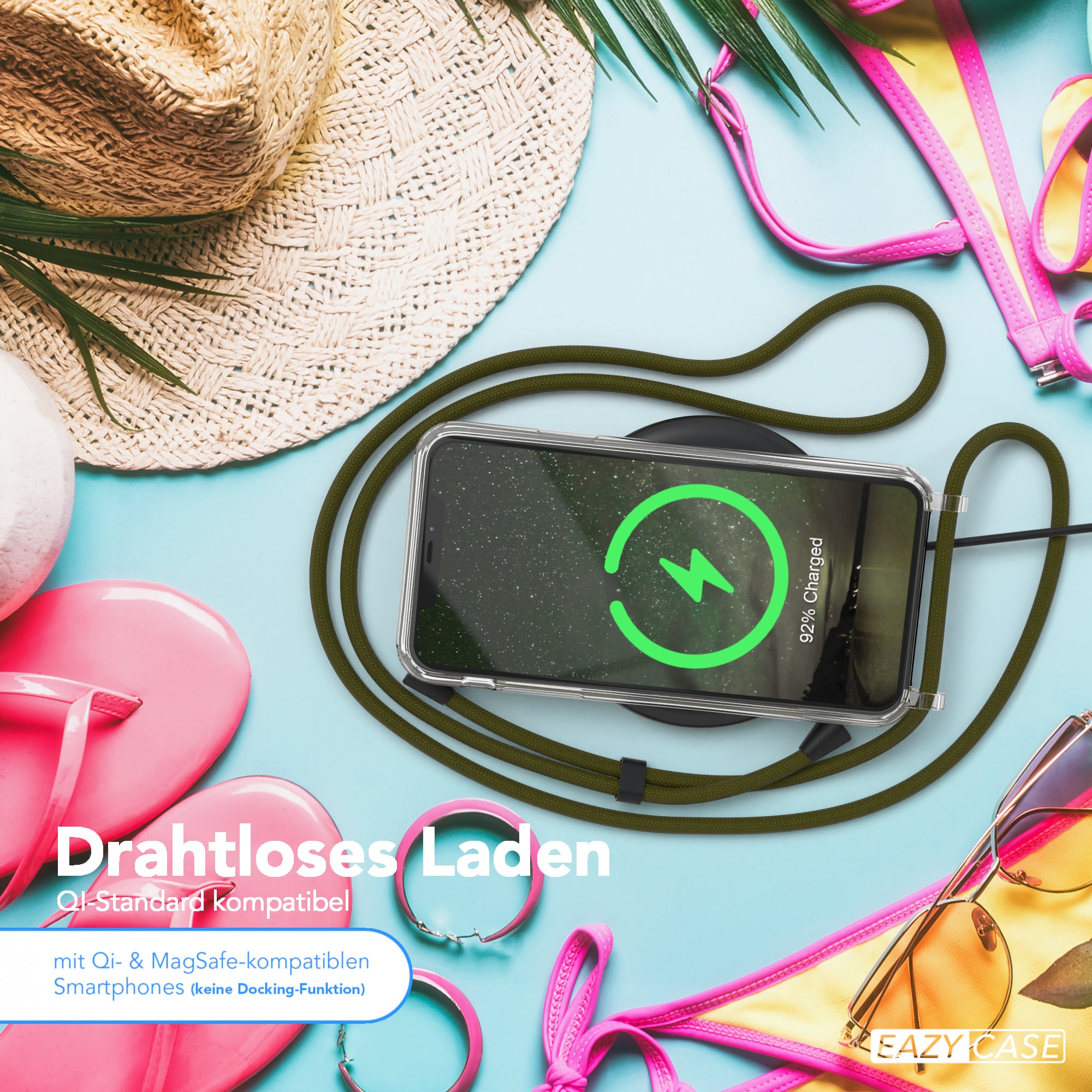 iPhone 11 Pro Max transparente Hülle + Kordel