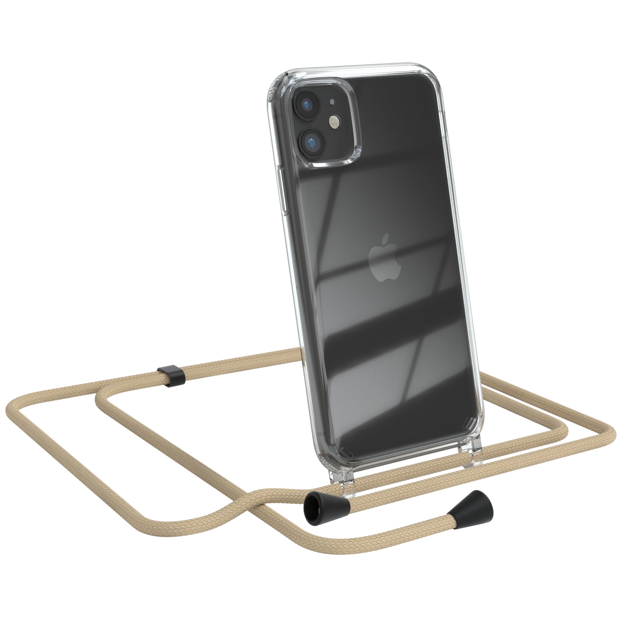 iPhone 11 transparente Hülle + Kordel