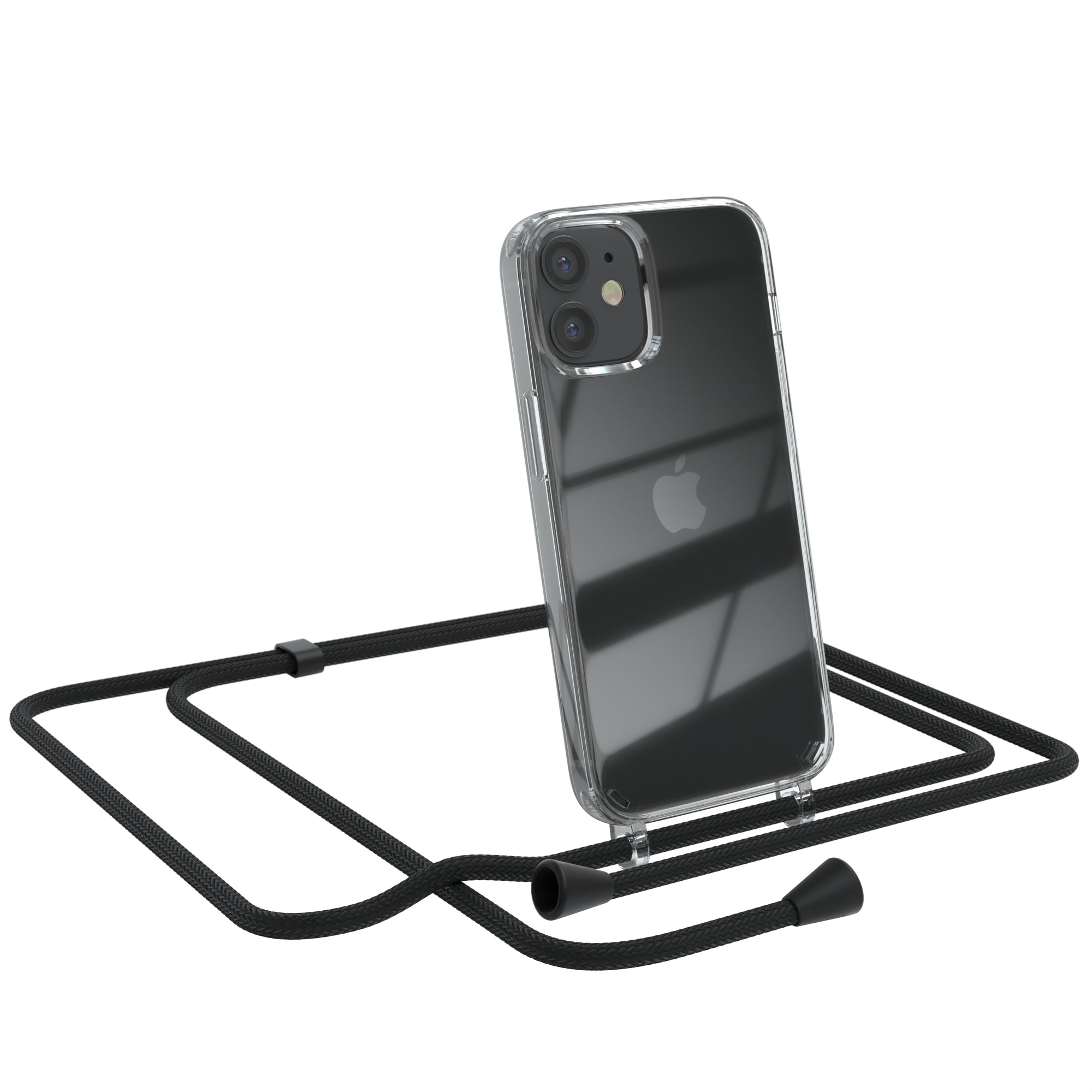 iPhone 12 Mini transparente Hülle + Kordel