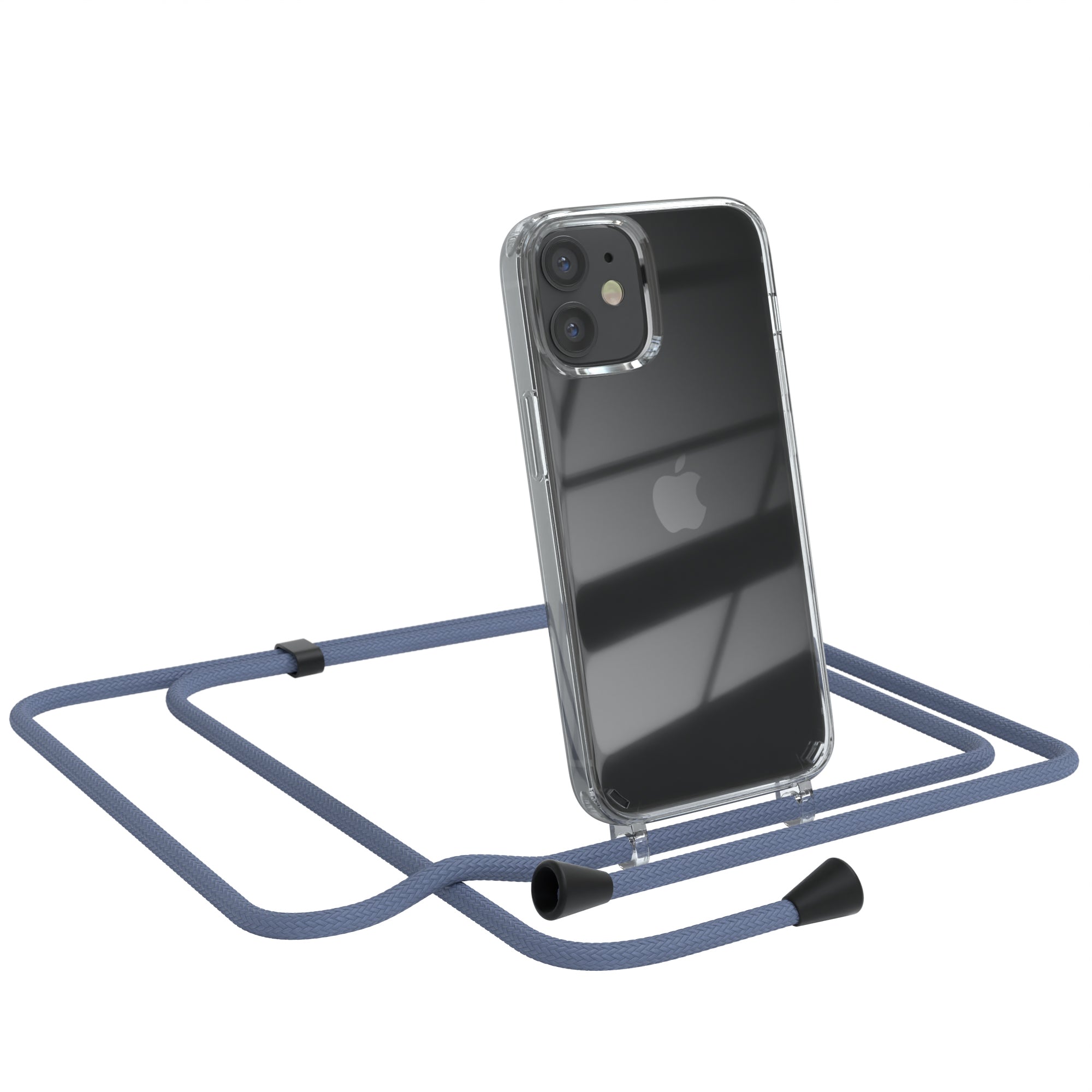 iPhone 12 Mini transparente Hülle + Kordel