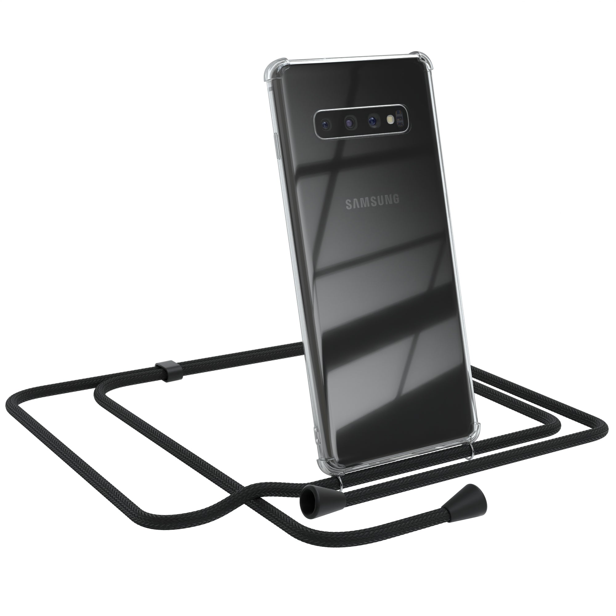 Galaxy S10 Plus transparente Hülle + Kordel