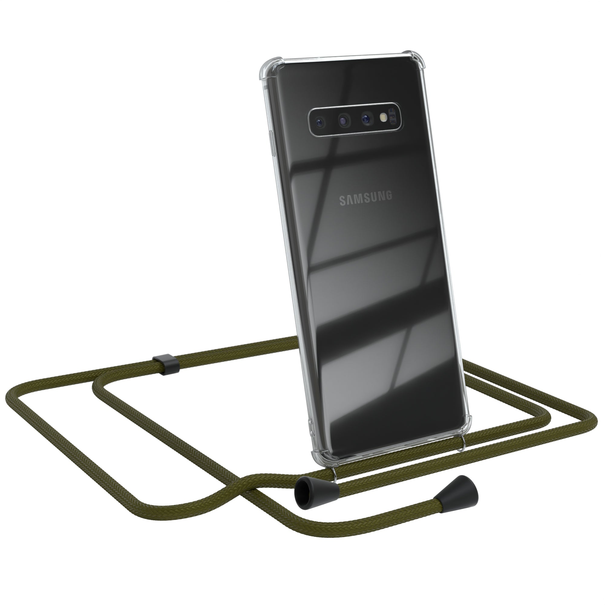 Galaxy S10 Plus transparente Hülle + Kordel