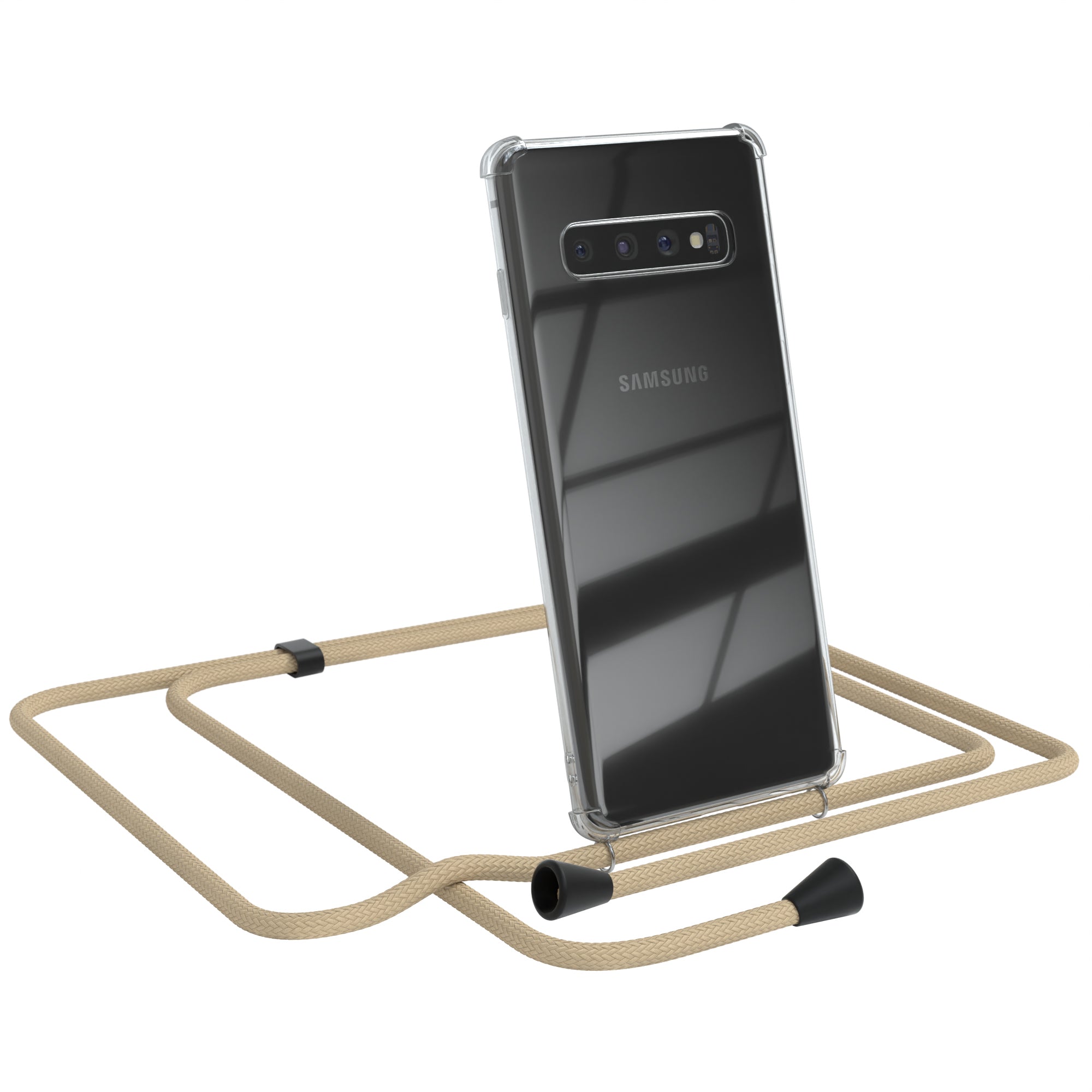 Galaxy S10 transparente Hülle + Kordel