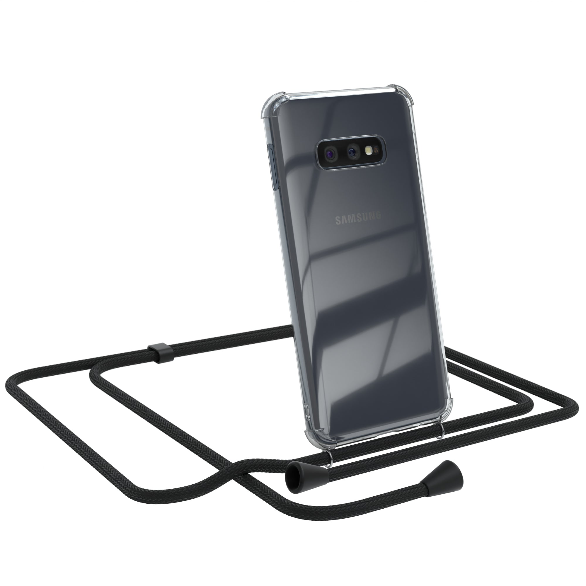 Galaxy S10e transparente Hülle + Kordel