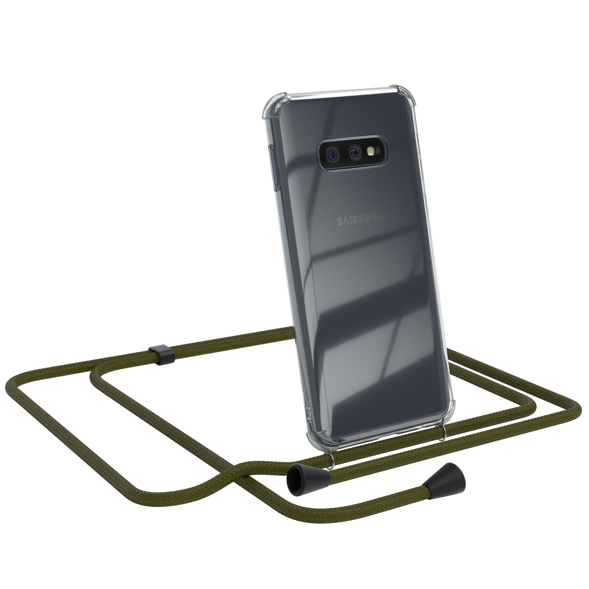 Galaxy S10e transparente Hülle + Kordel