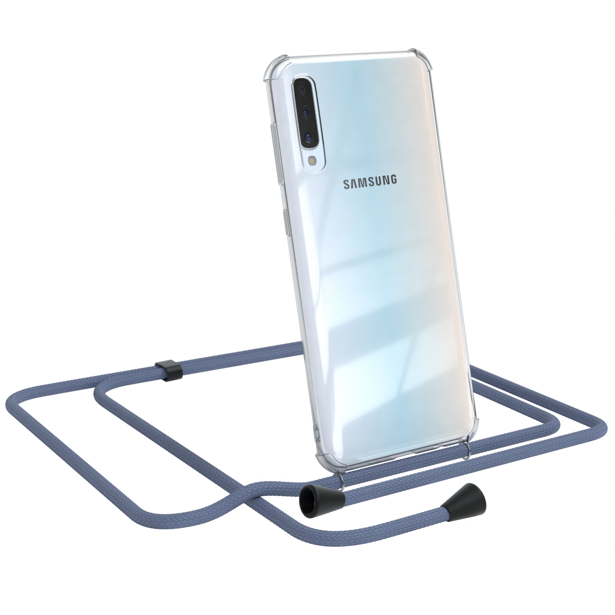 Galaxy A50 / A30s / A50s transparente Hülle + Kordel