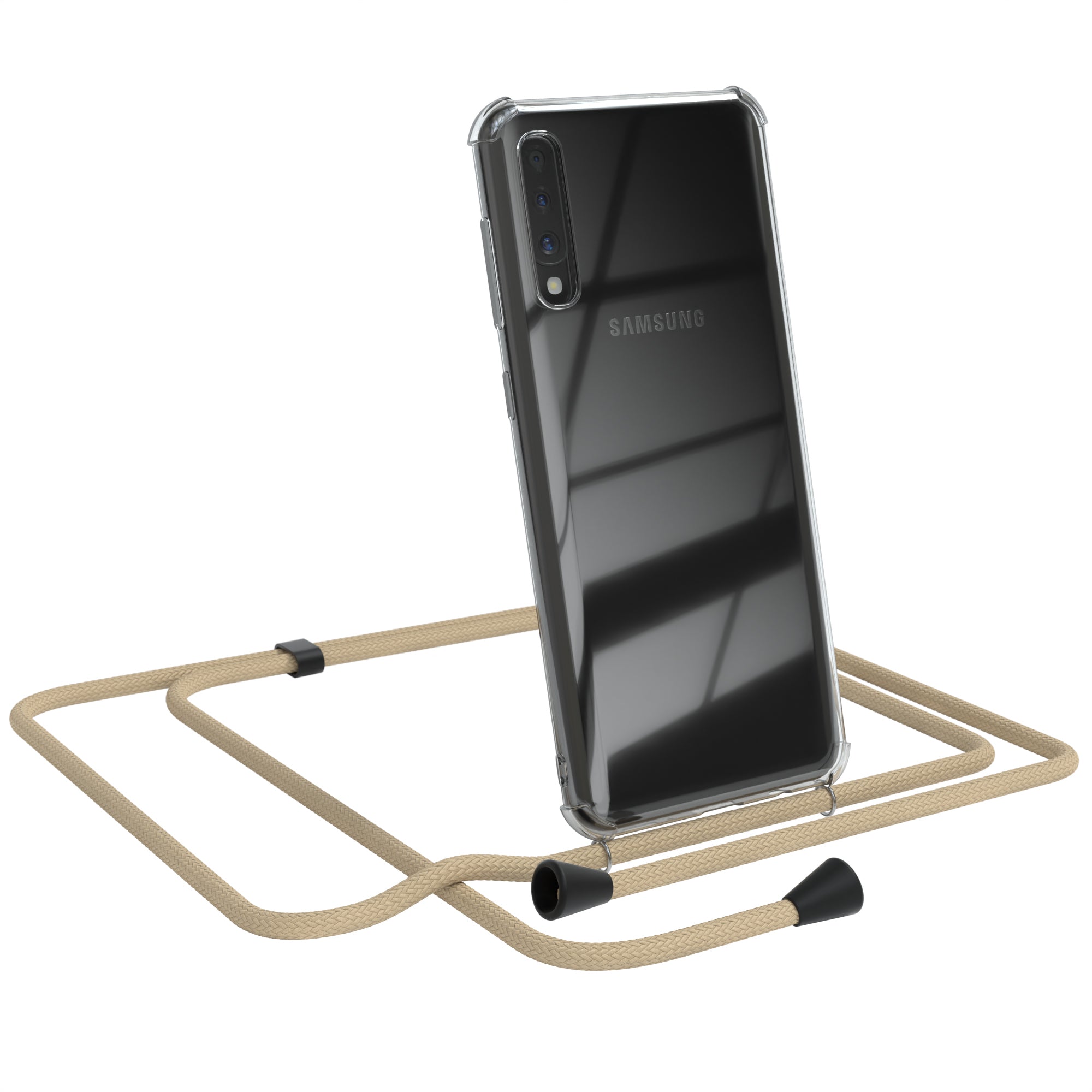 Galaxy A50 / A30s / A50s transparente Hülle + Kordel