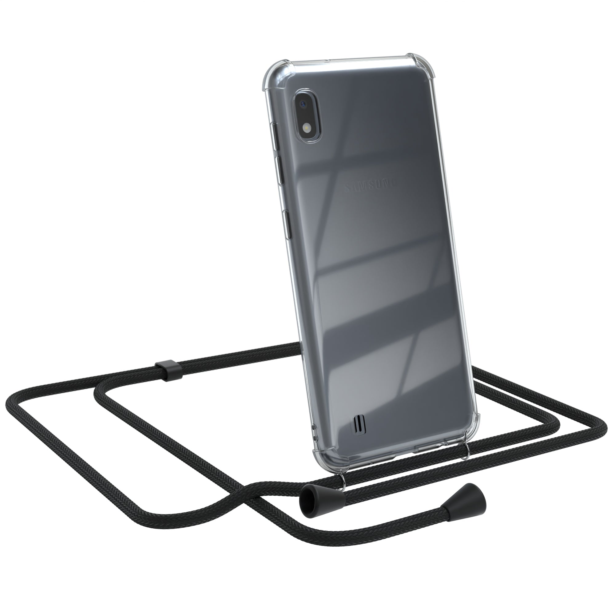 Galaxy A10 transparente Hülle + Kordel
