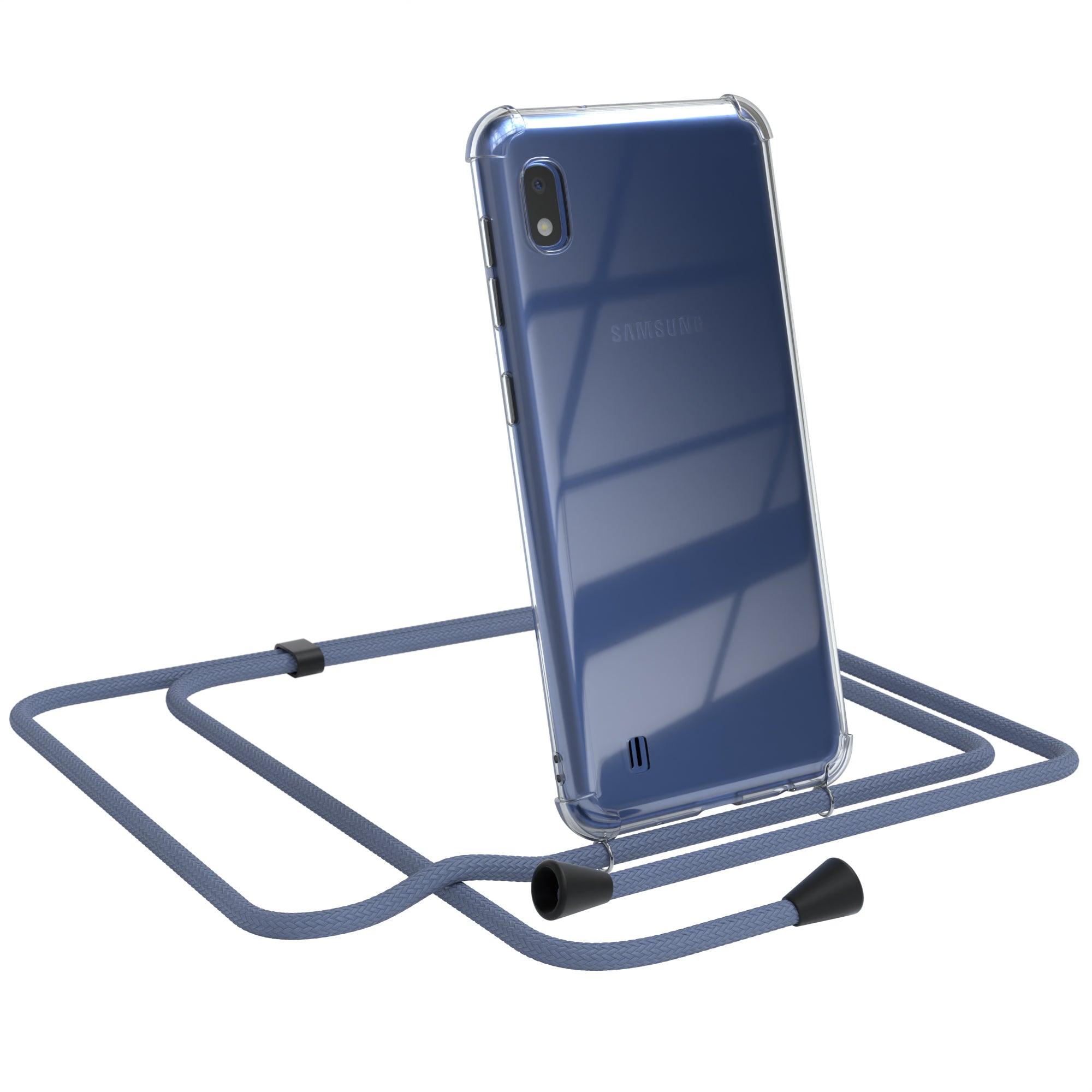 Galaxy A10 transparente Hülle + Kordel