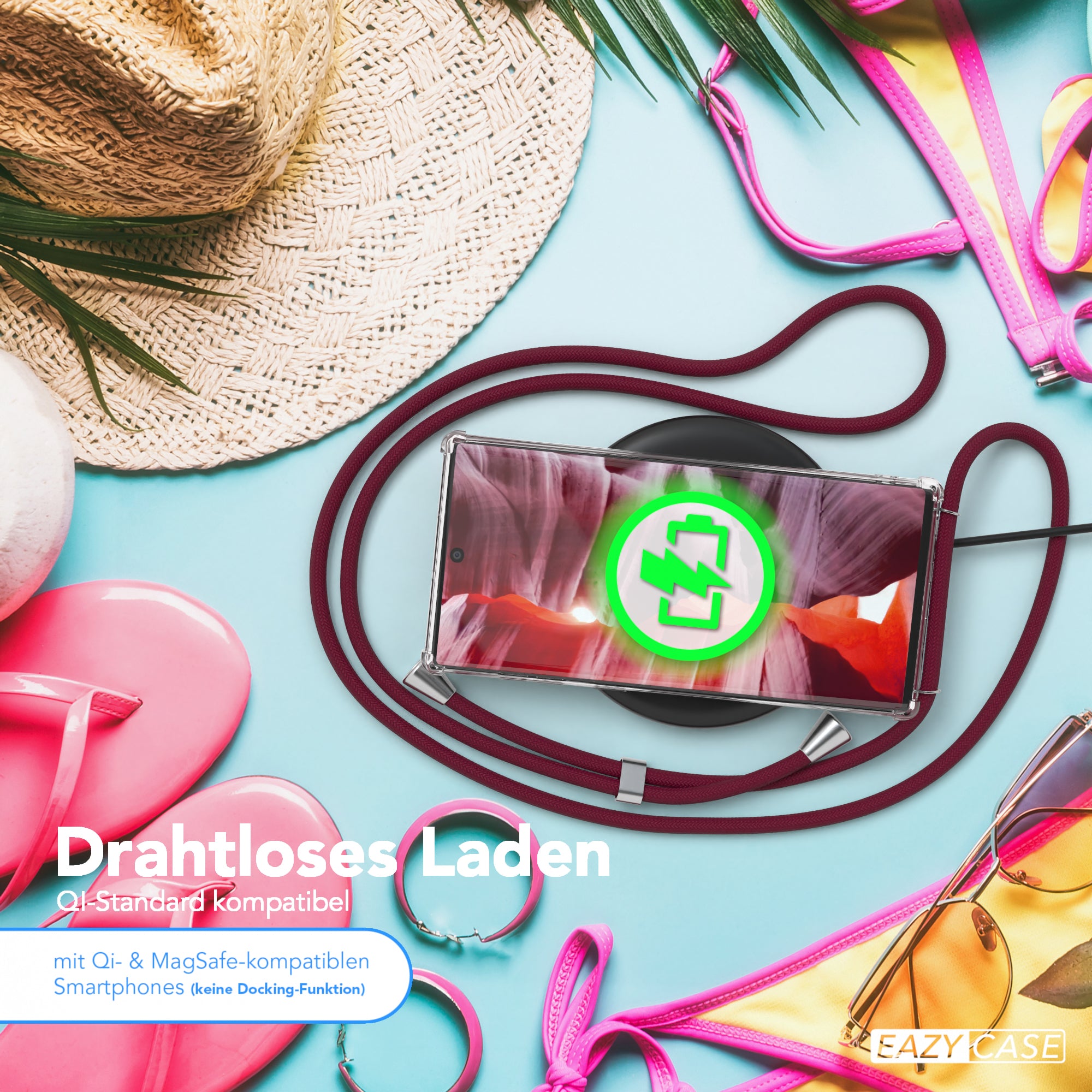 Galaxy Note 10 transparente Hülle + Kordel