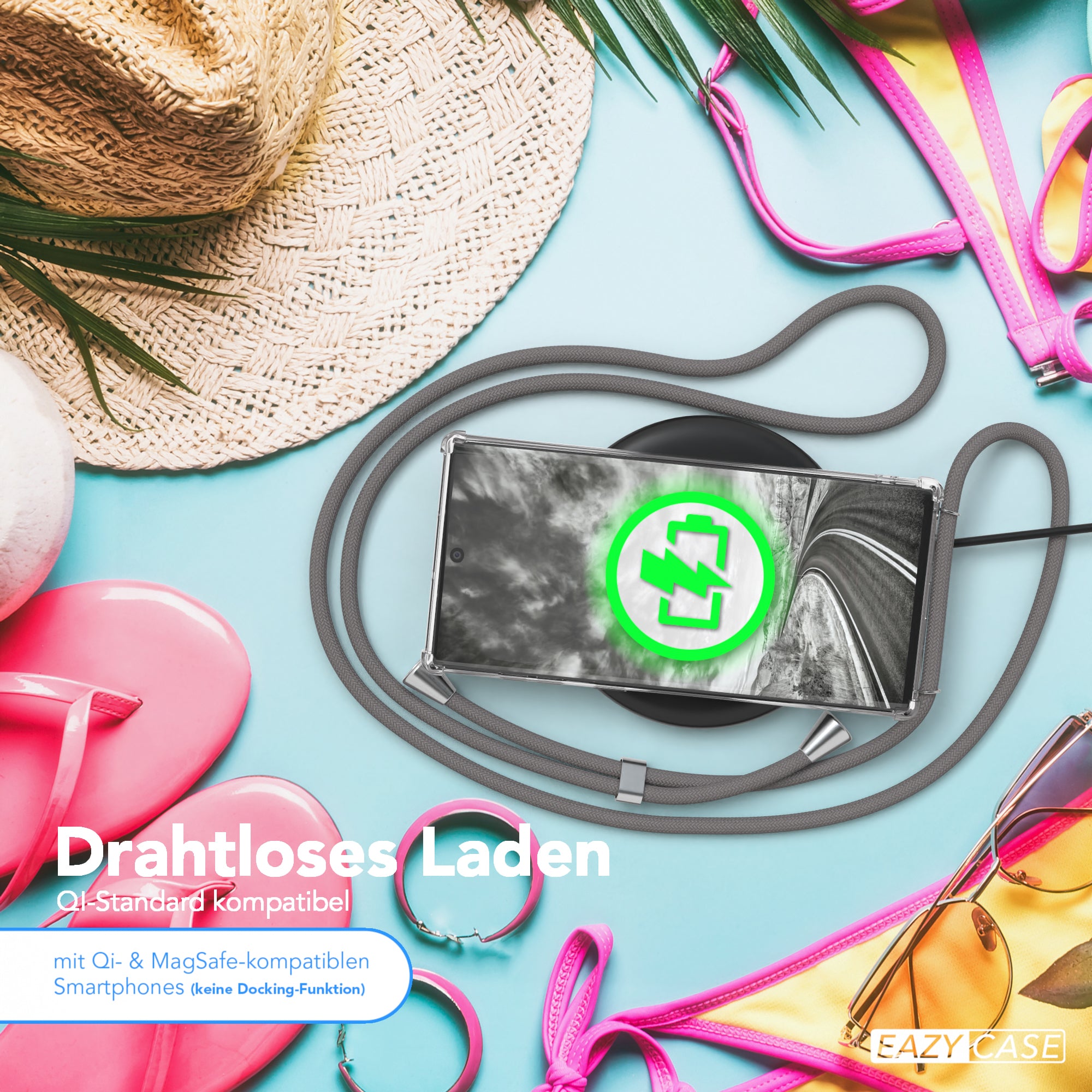 Galaxy Note 10 transparente Hülle + Kordel