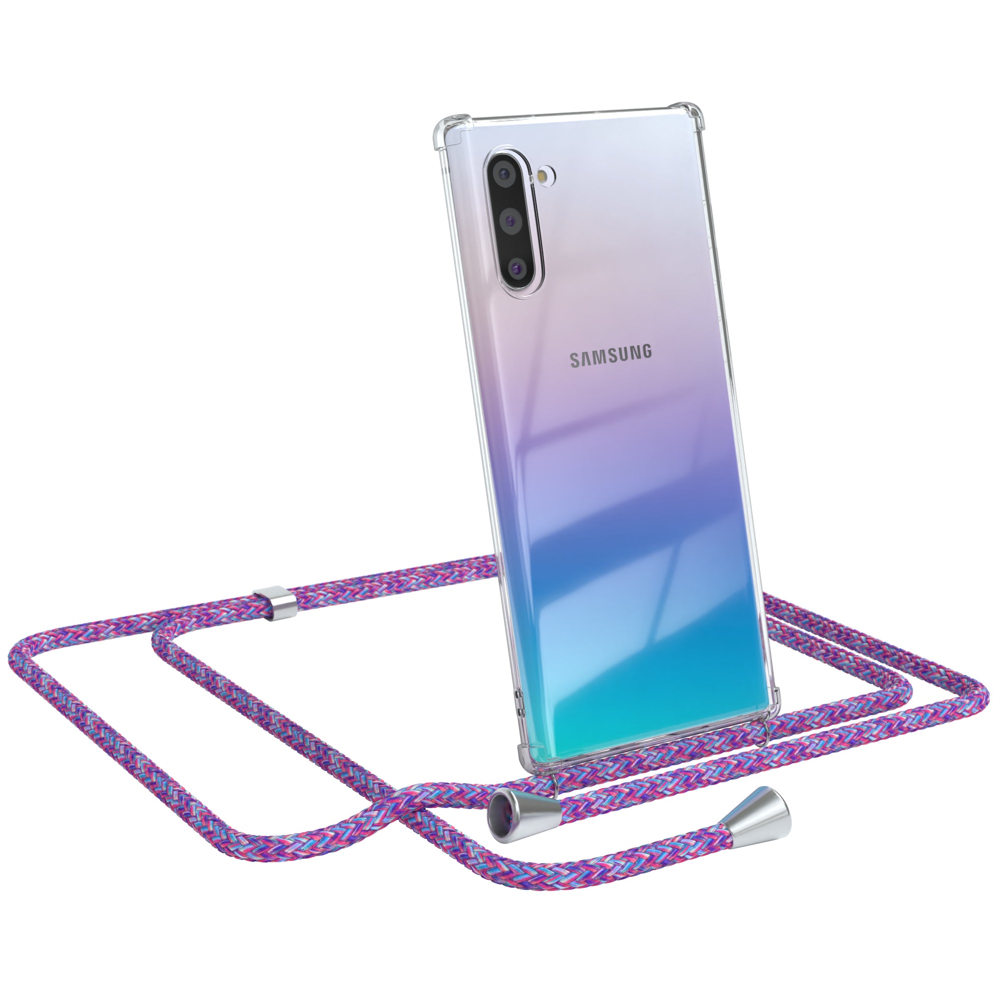 Galaxy Note 10 transparente Hülle + Kordel