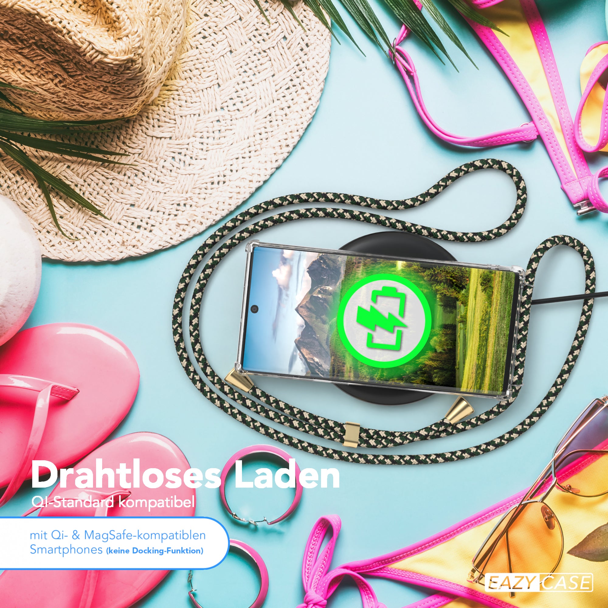 Galaxy Note 10 transparente Hülle + Kordel