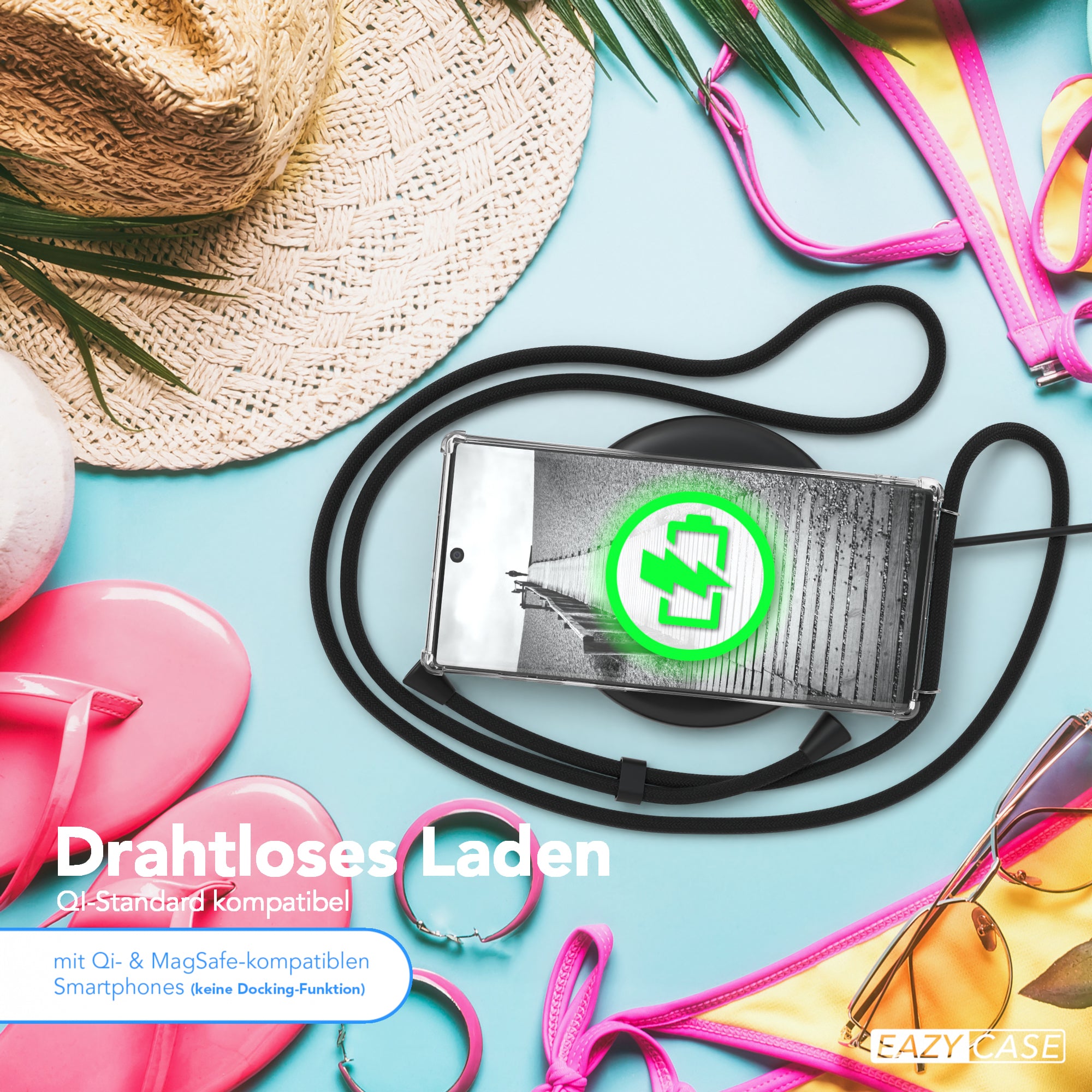 Galaxy Note 10 transparente Hülle + Kordel