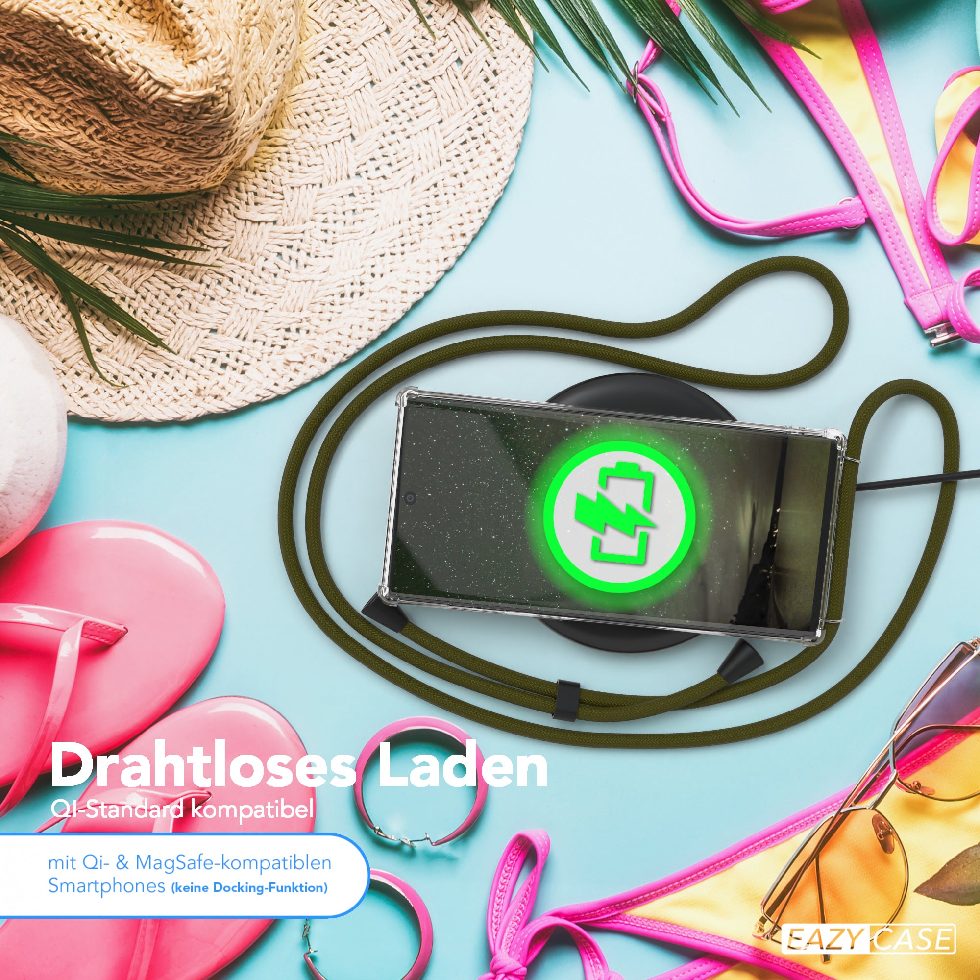 Galaxy Note 10 transparente Hülle + Kordel