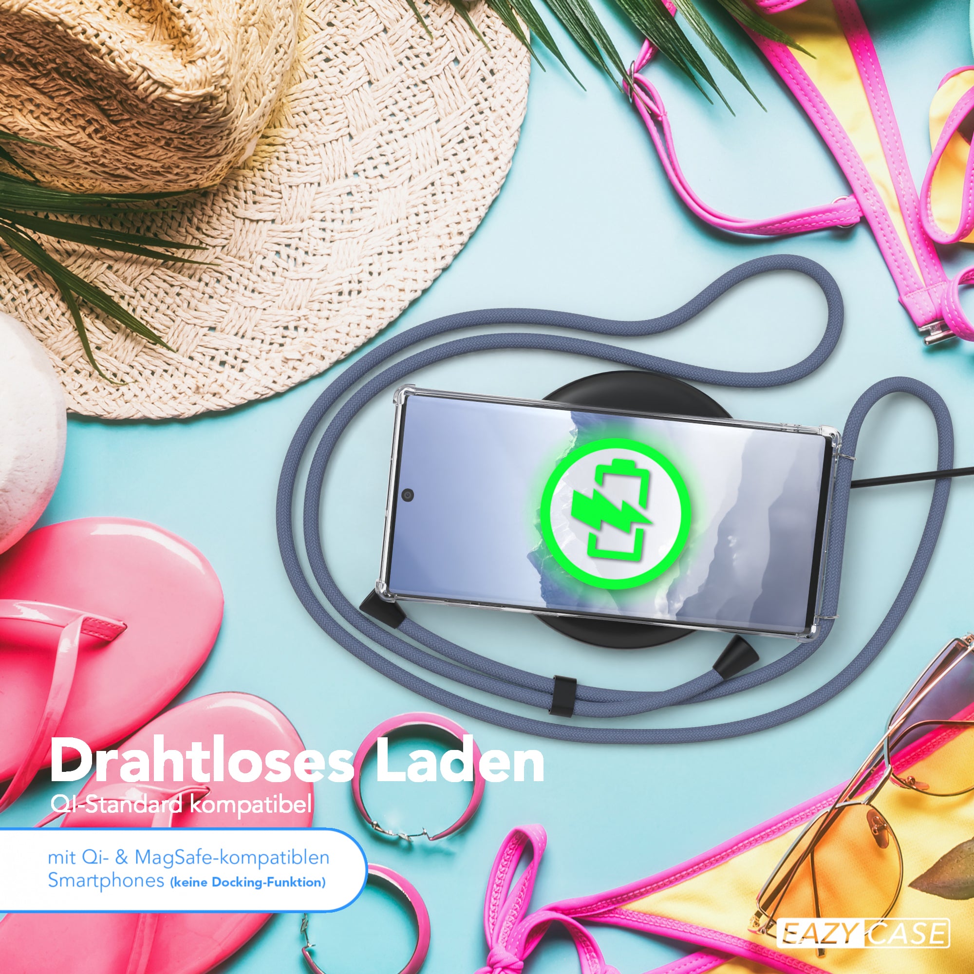 Galaxy Note 10 transparente Hülle + Kordel