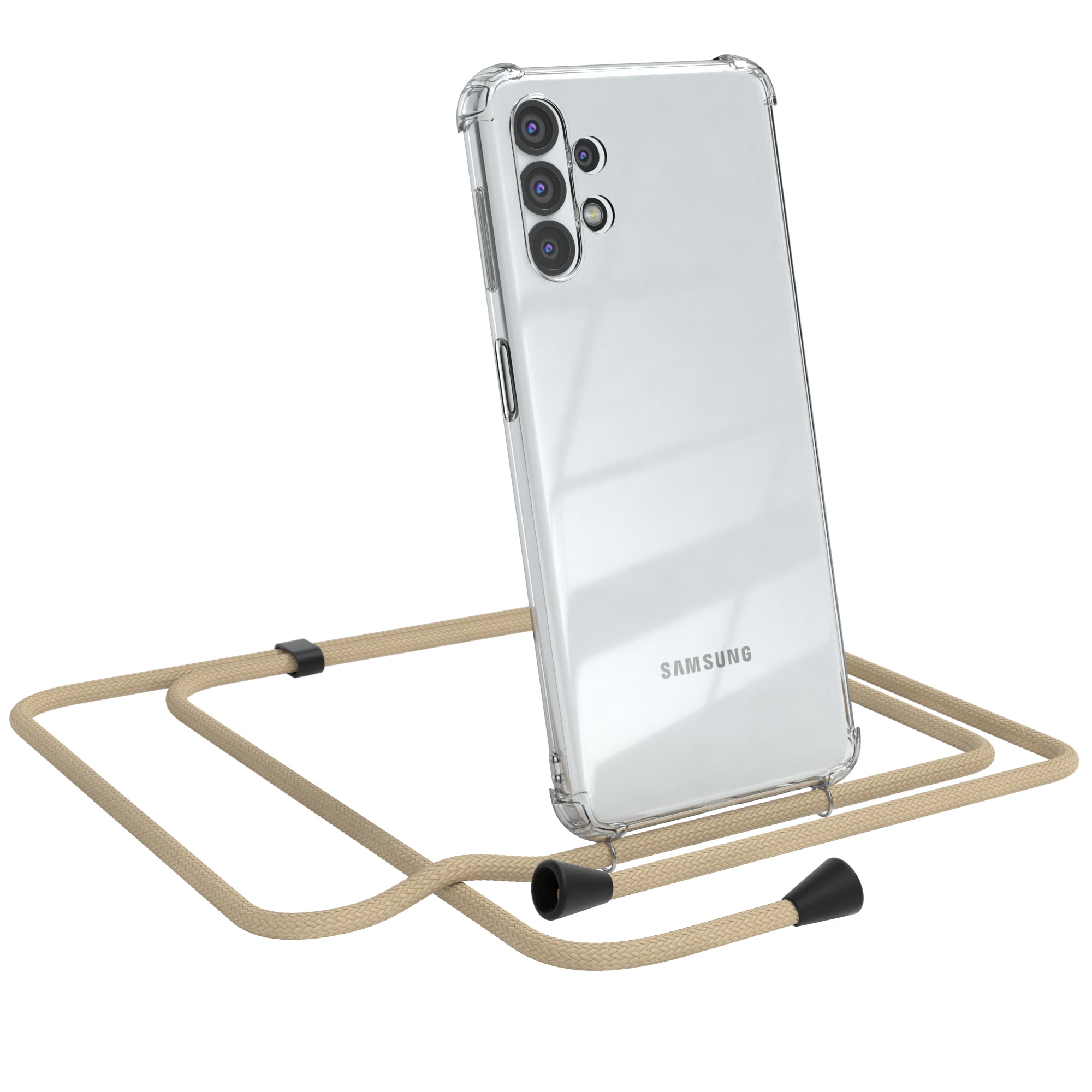 Galaxy A32 5G transparente Hülle + Kordel
