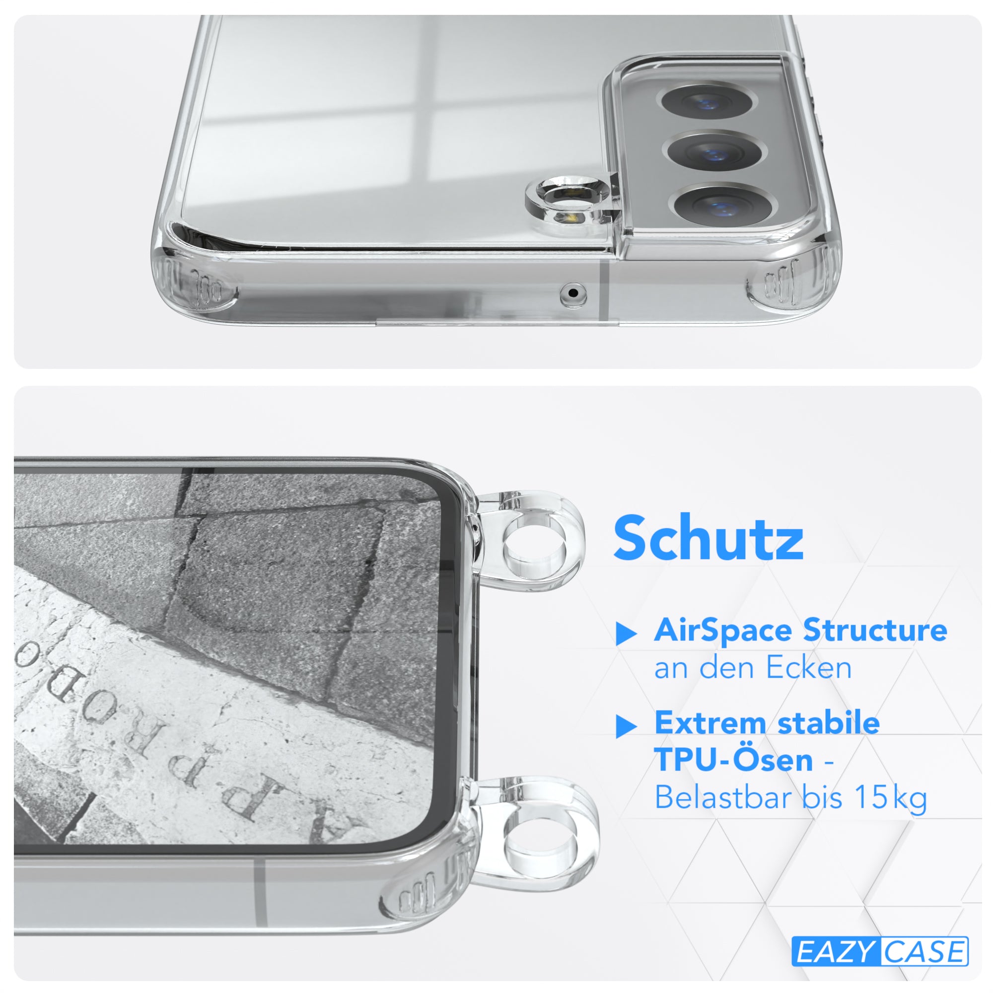 Galaxy S22 5G transparente Hülle + Kordel