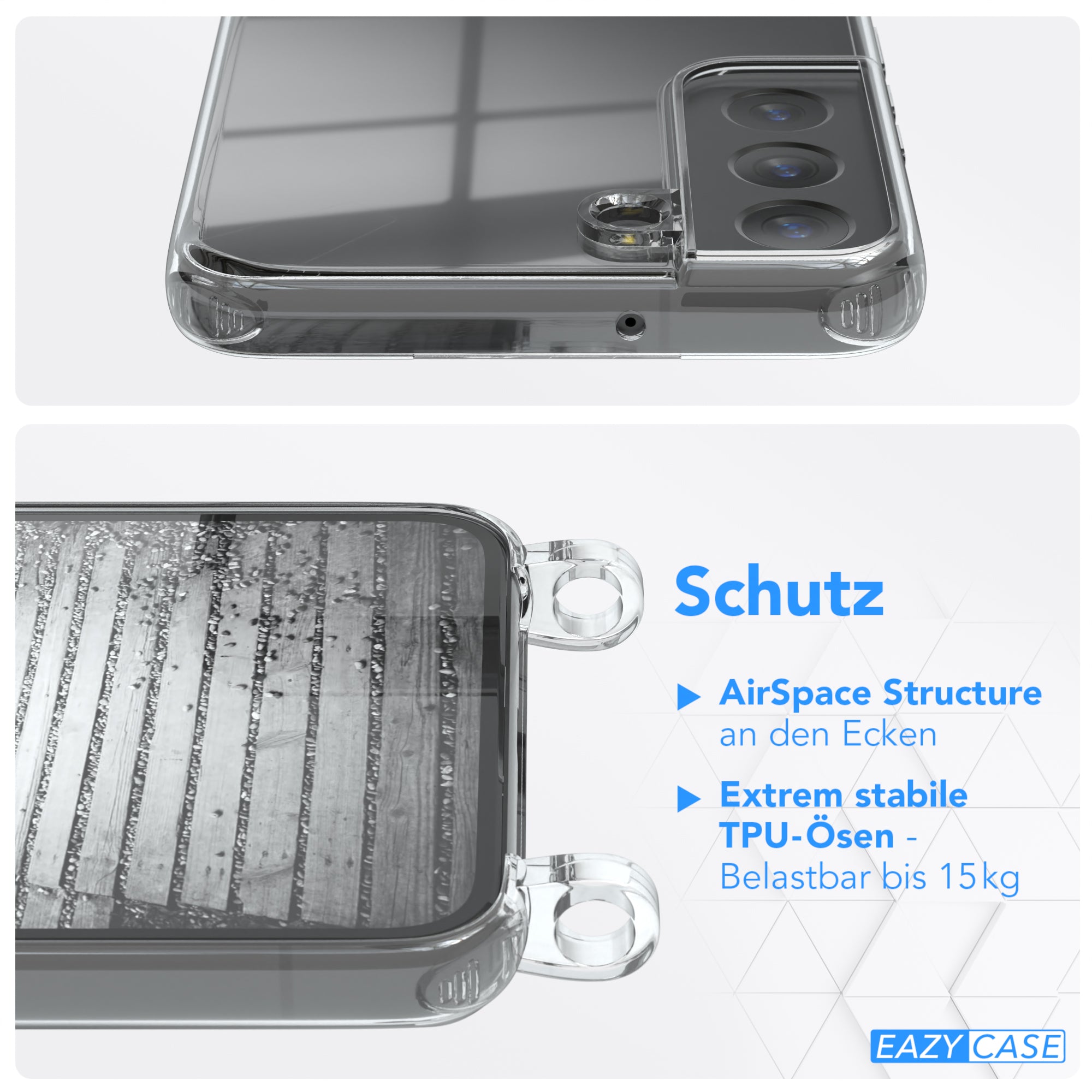 Galaxy S22 5G transparente Hülle + Kordel