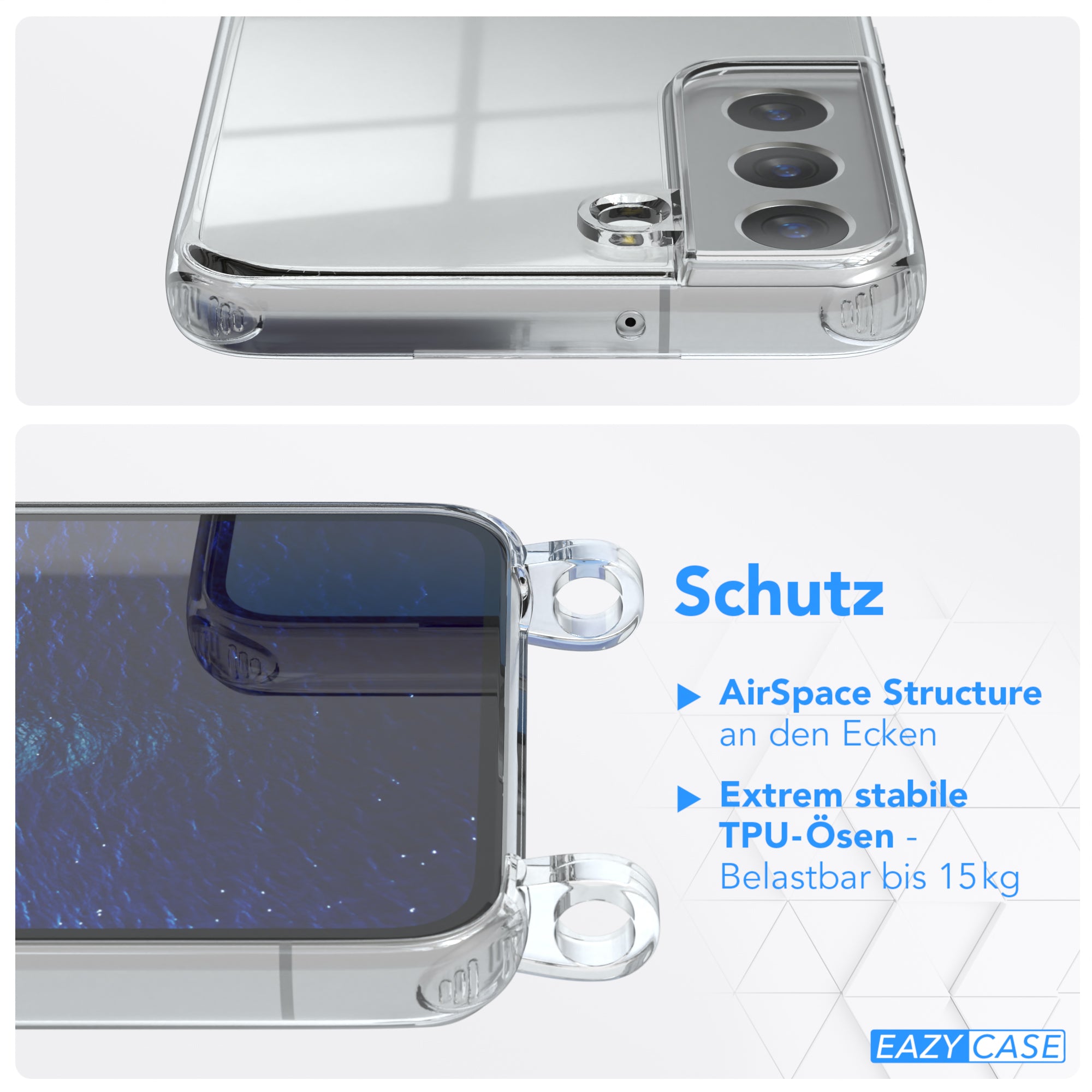 Galaxy S22 5G transparente Hülle + Kordel