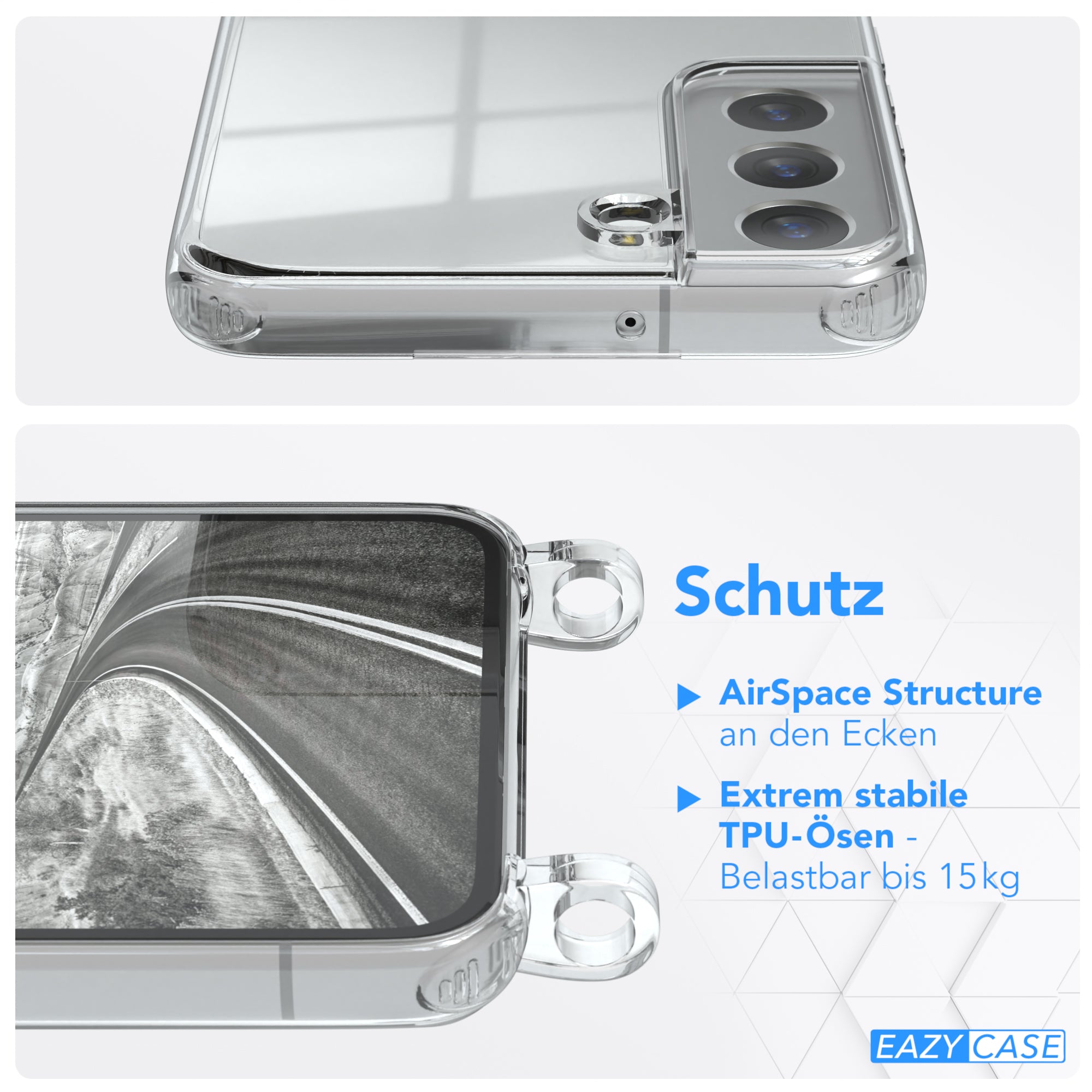 Galaxy S22 5G transparente Hülle + Kordel