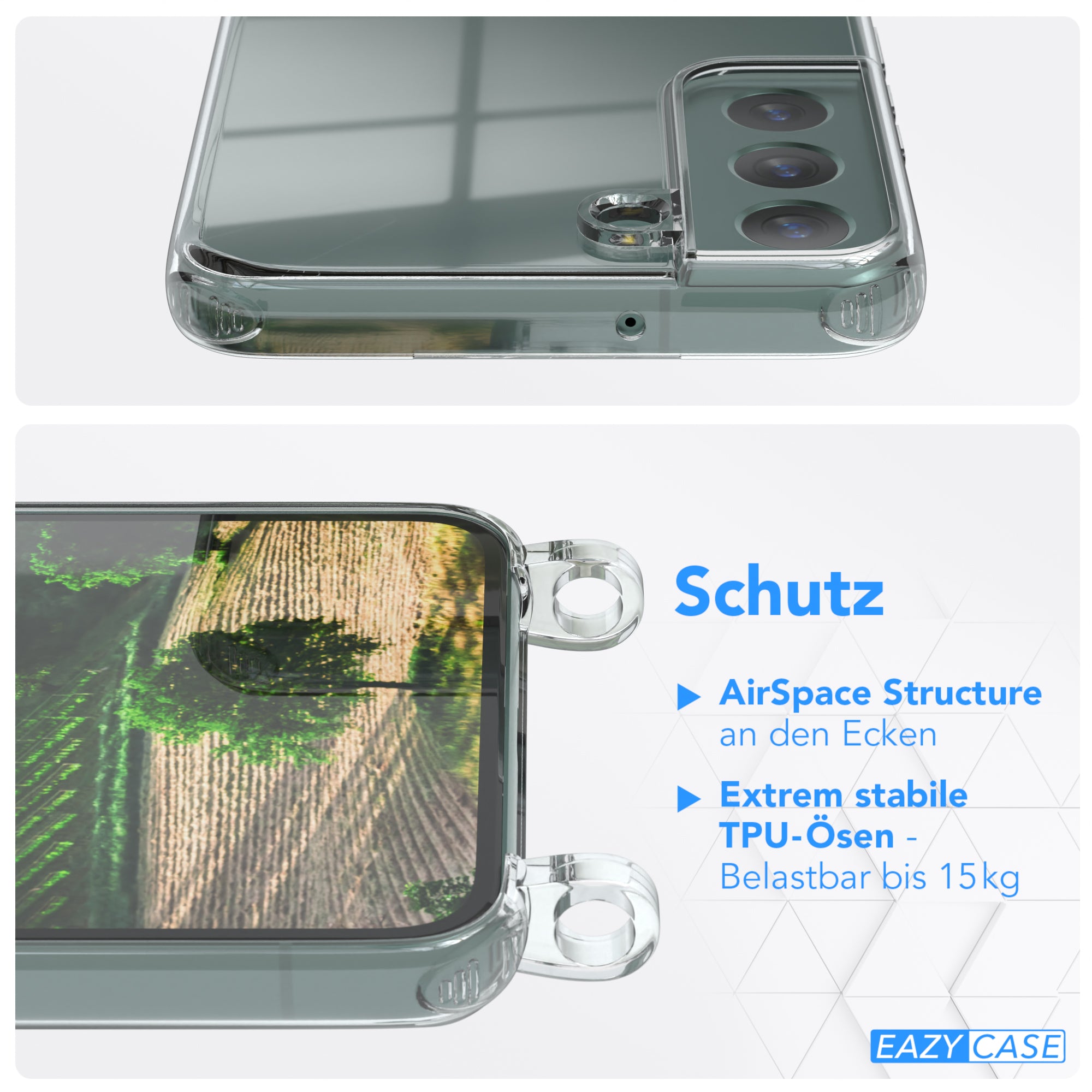 Galaxy S22 5G transparente Hülle + Kordel
