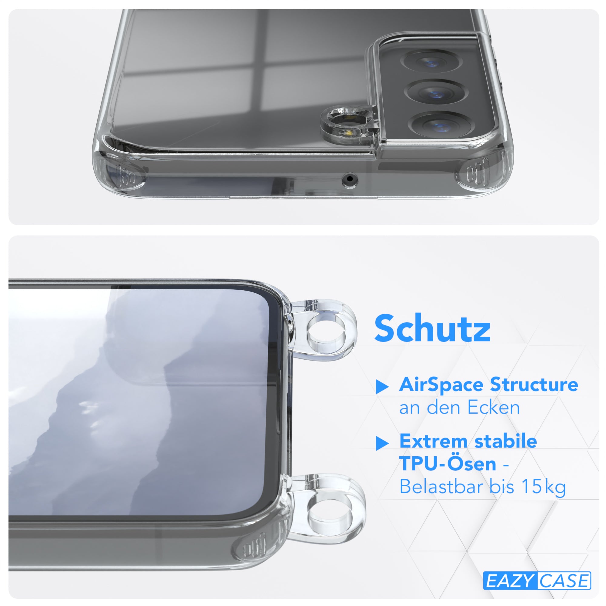Galaxy S22 5G transparente Hülle + Kordel