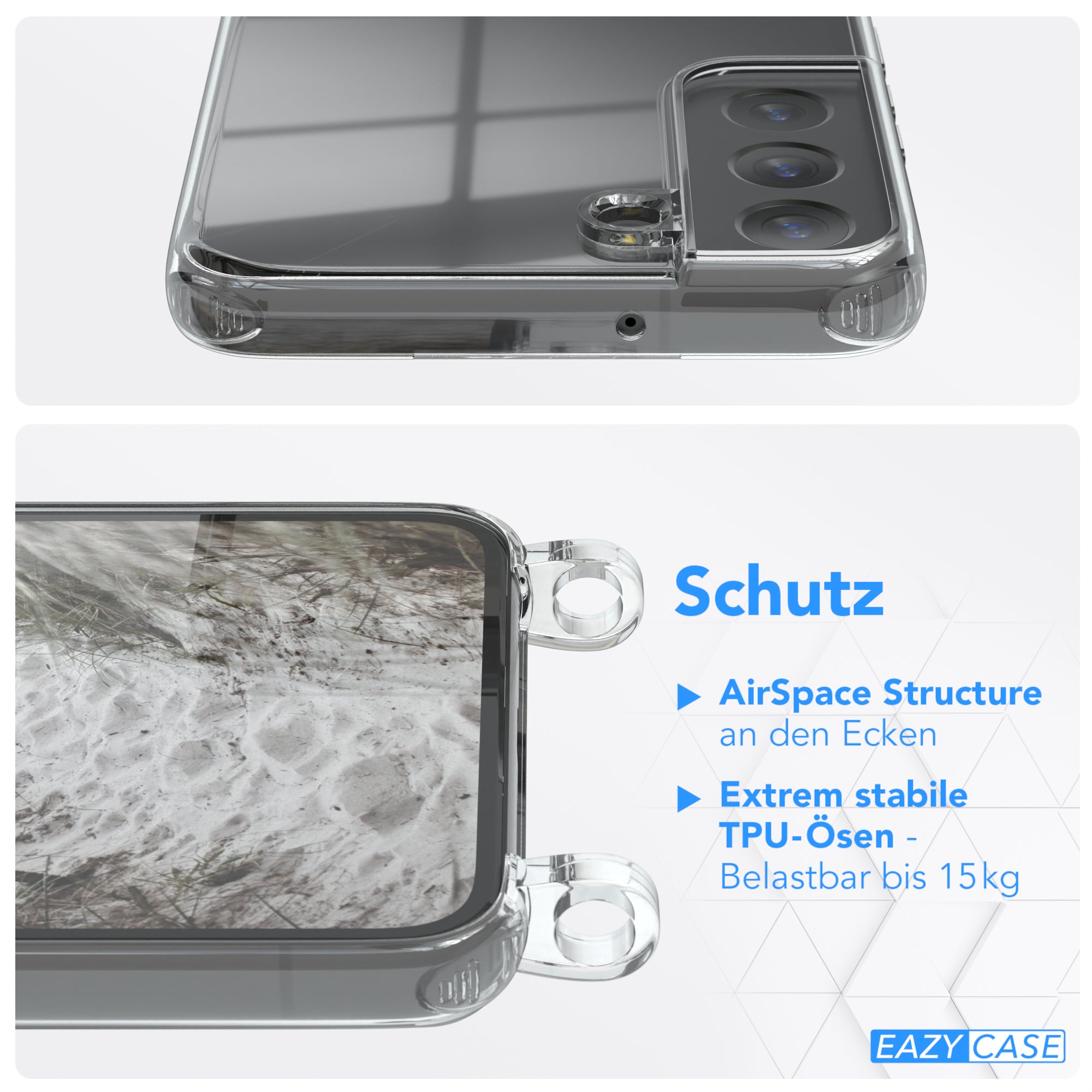 Galaxy S22 5G transparente Hülle + Kordel
