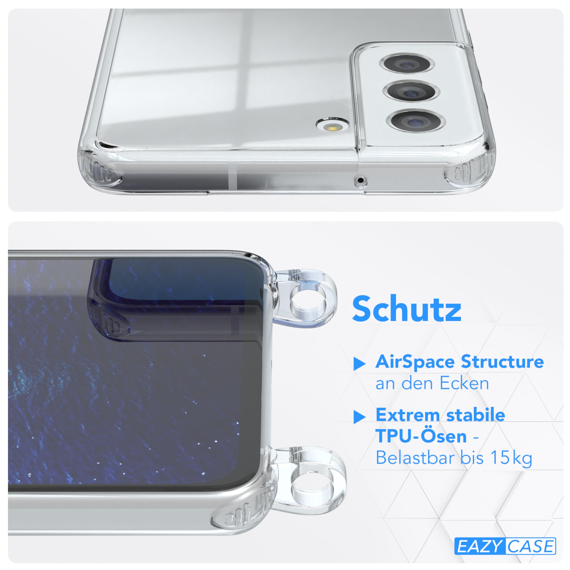 Galaxy S21 FE 5G transparente Hülle + Kordel