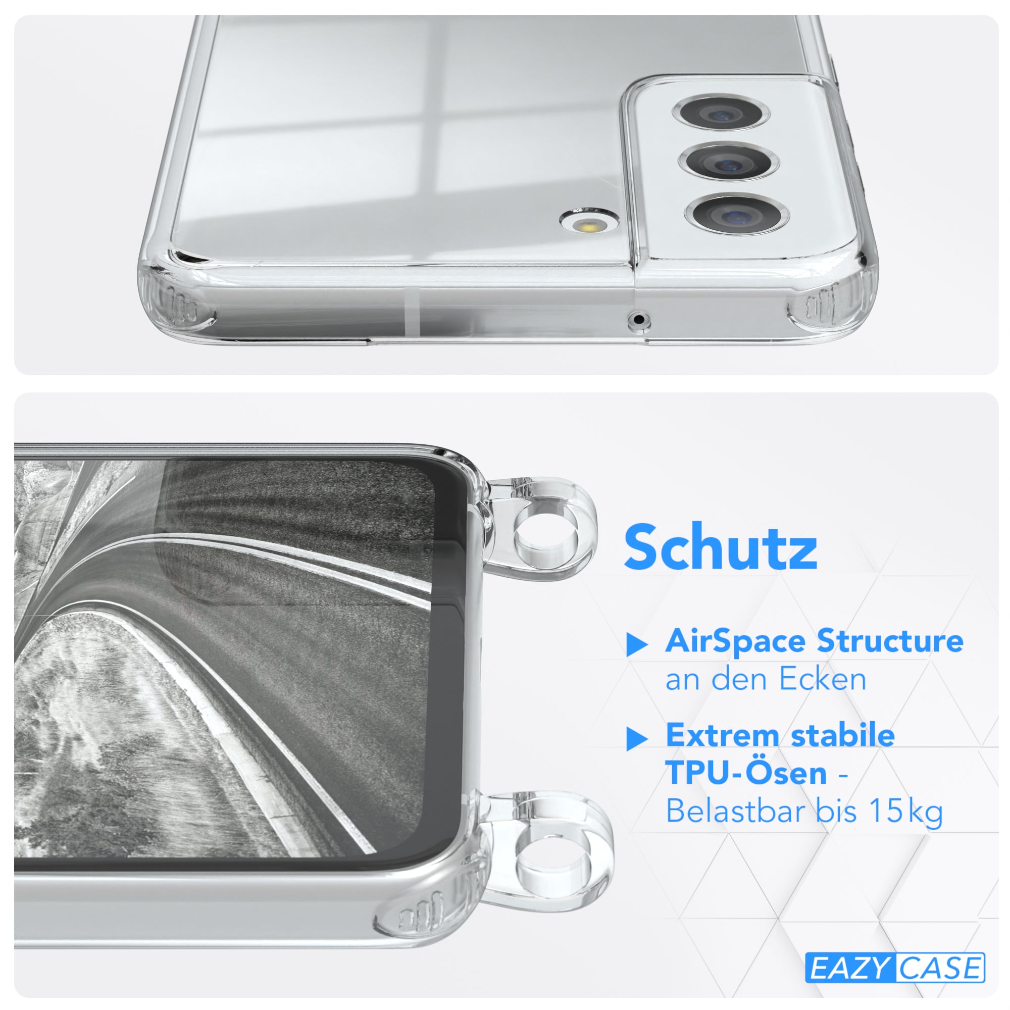 Galaxy S21 FE 5G transparente Hülle + Kordel