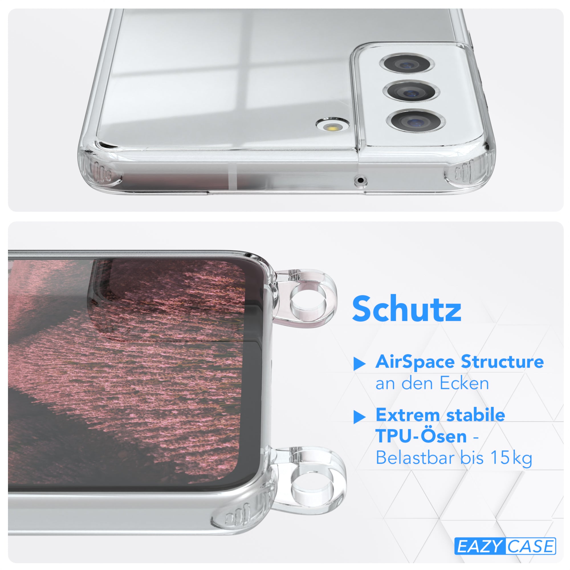 Galaxy S21 FE 5G transparente Hülle + Kordel