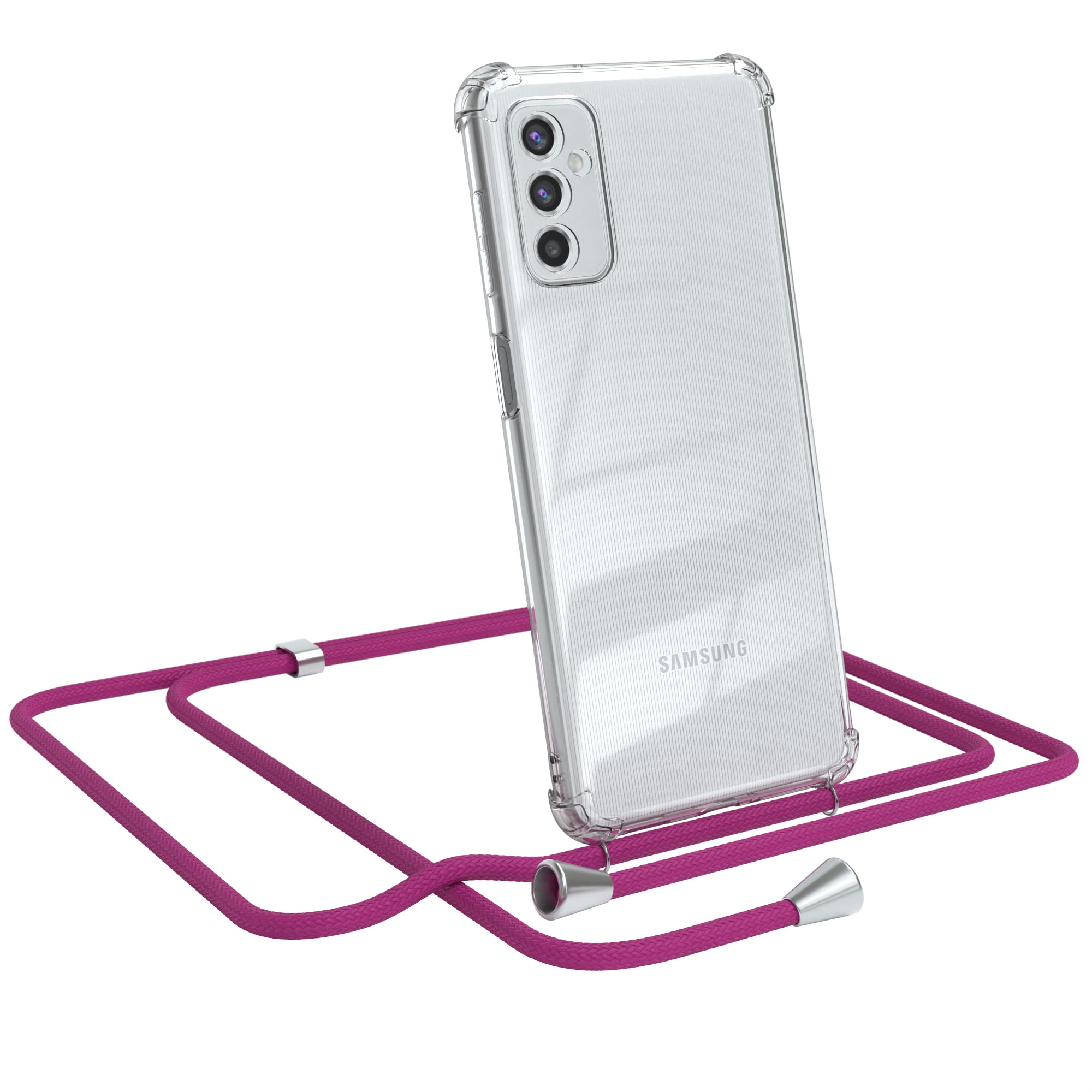 Galaxy M52 5G transparente Hülle + Kordel