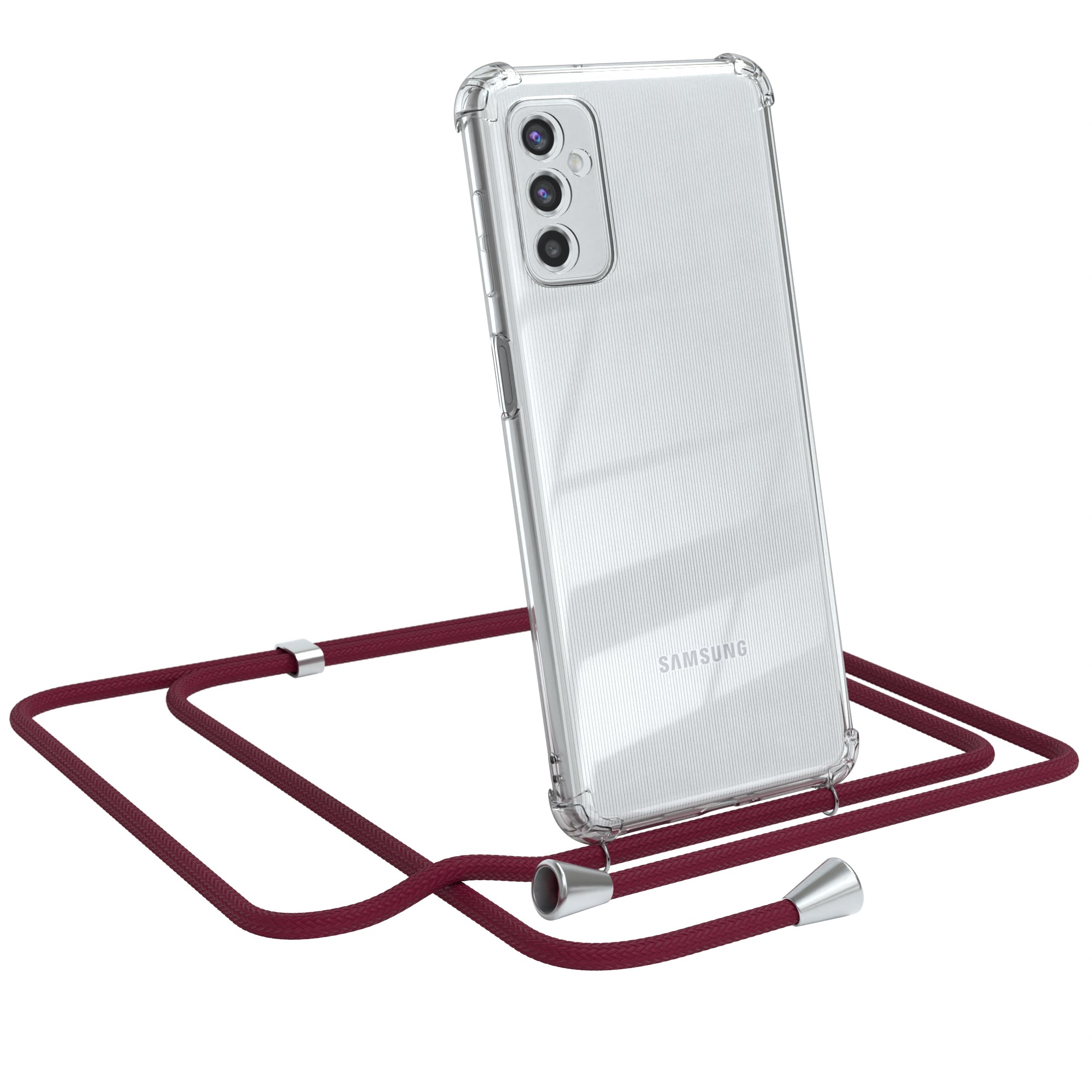 Galaxy M52 5G transparente Hülle + Kordel