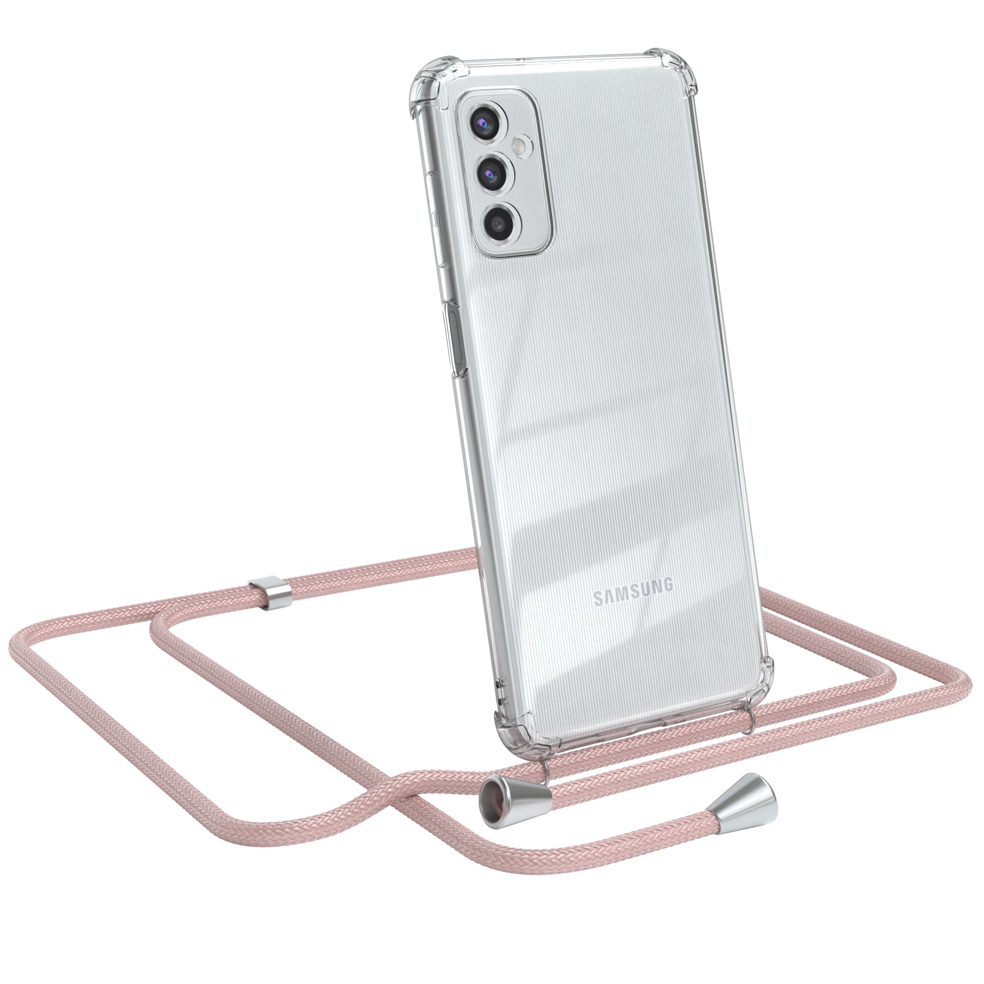 Galaxy M52 5G transparente Hülle + Kordel