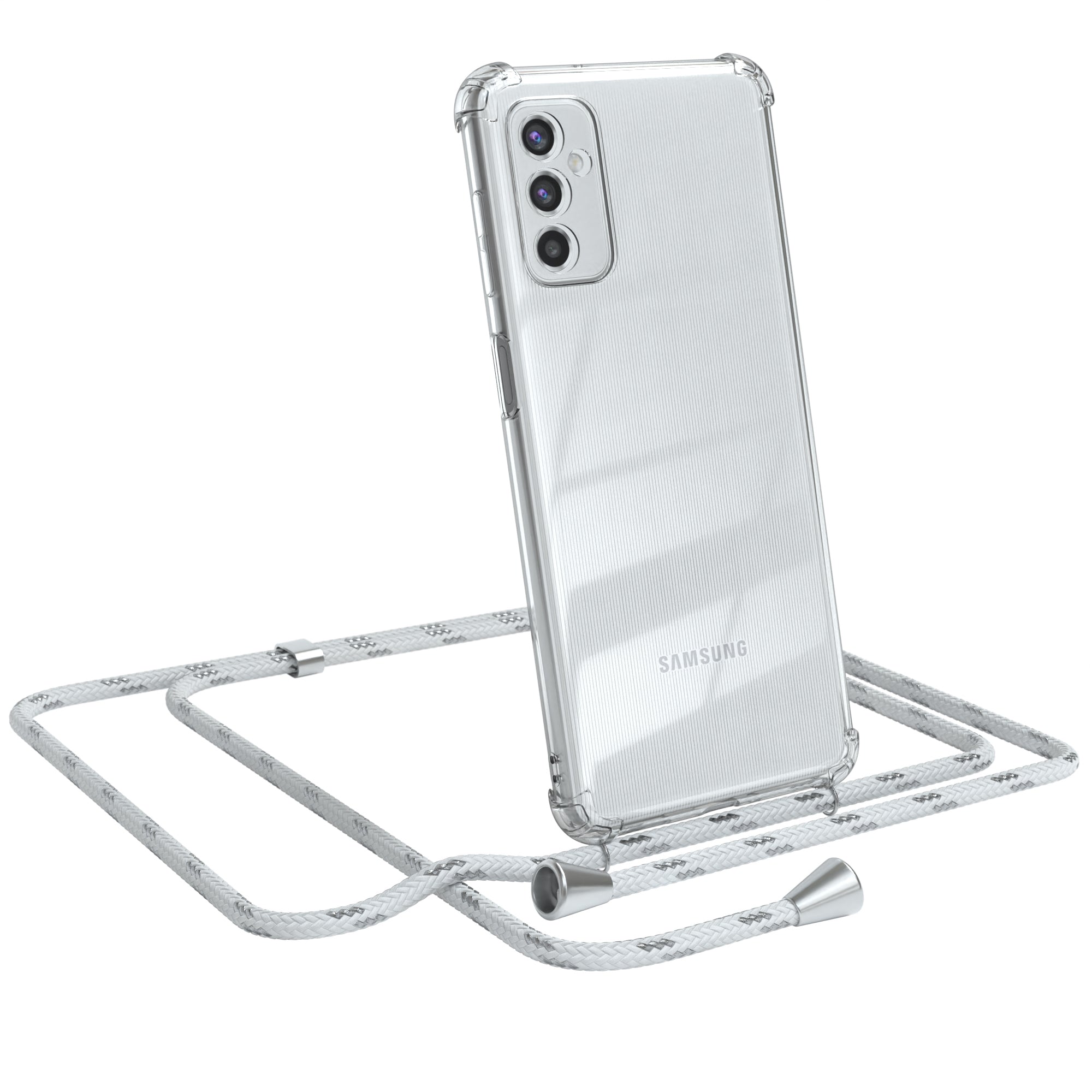 Galaxy M52 5G transparente Hülle + Kordel