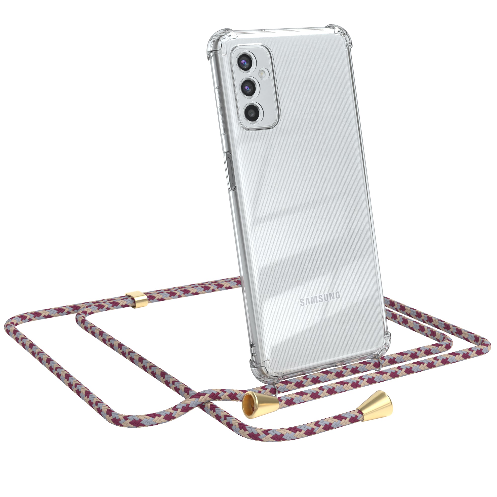 Galaxy M52 5G transparente Hülle + Kordel