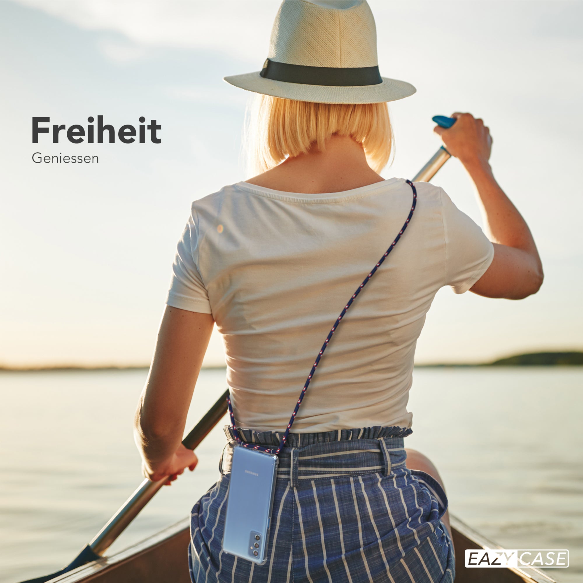 Galaxy M52 5G transparente Hülle + Kordel