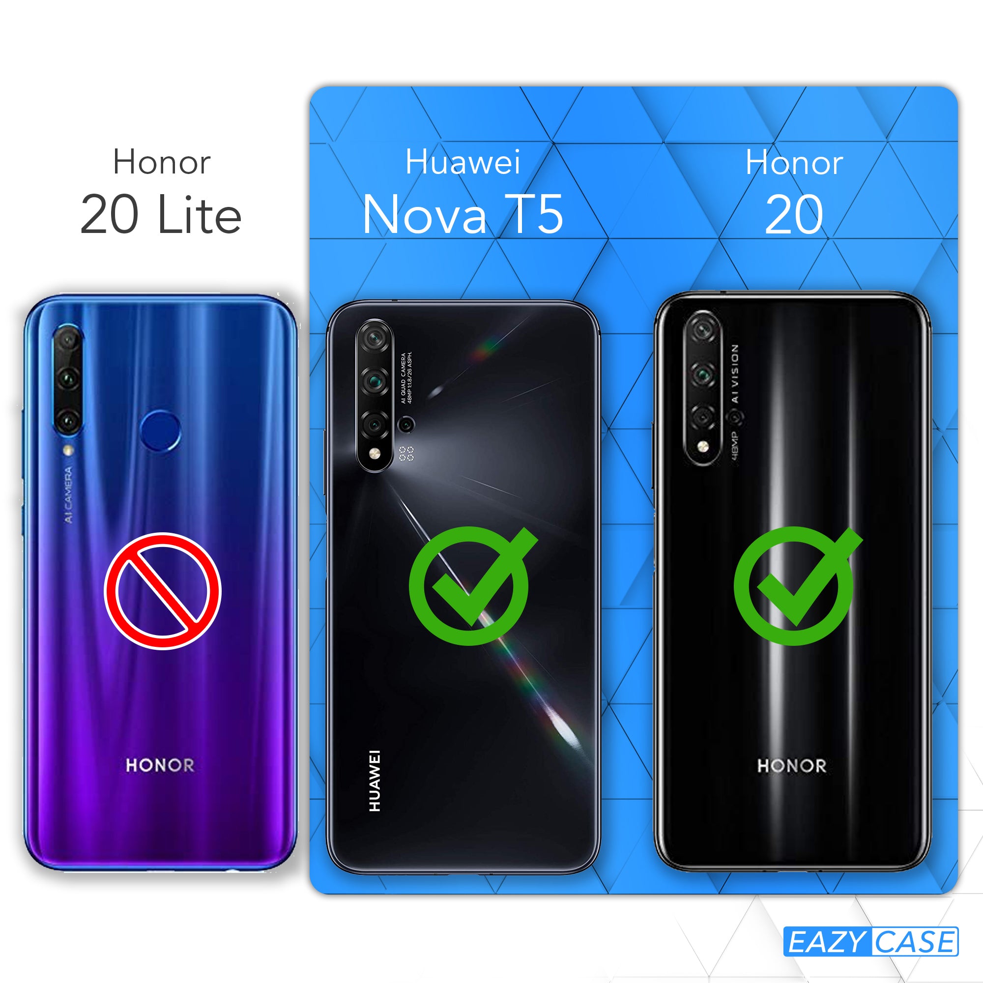 Honor 20 transparente Hülle + Kordel
