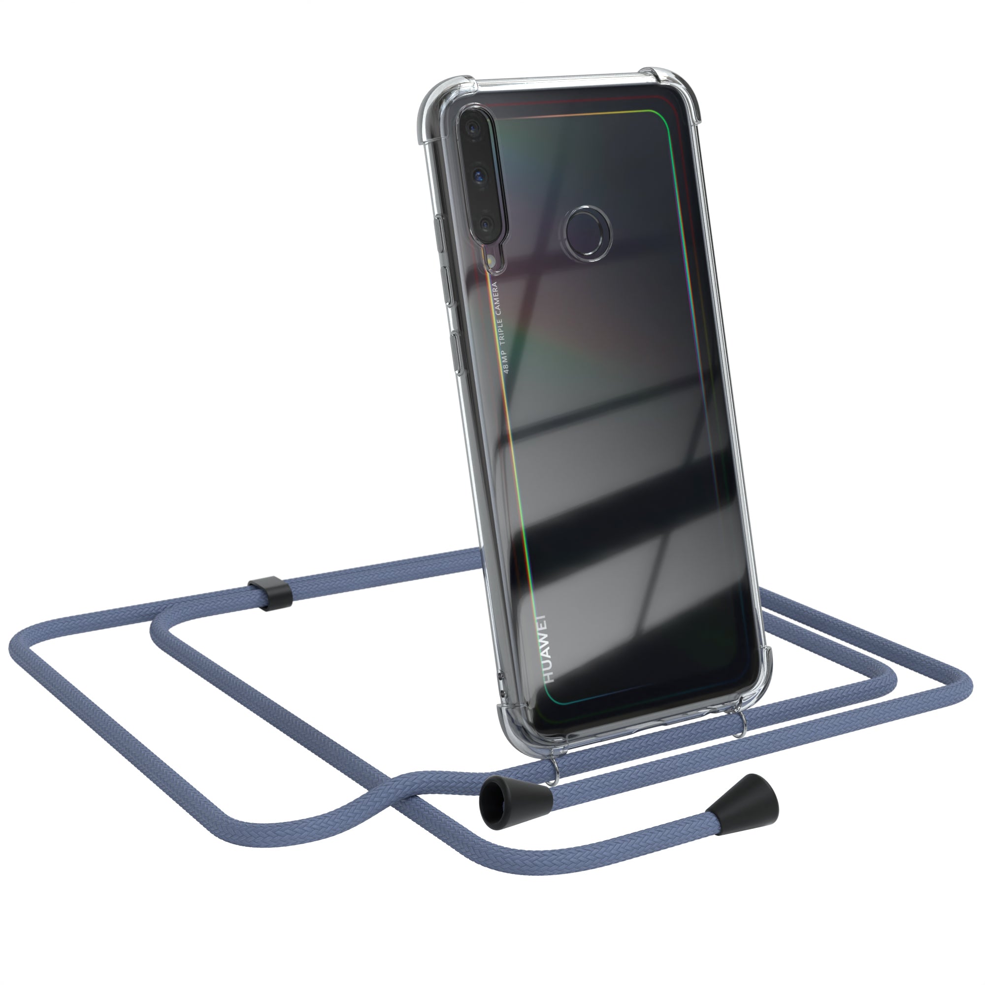 Huawei P40 Lite E transparente Hülle + Kordel