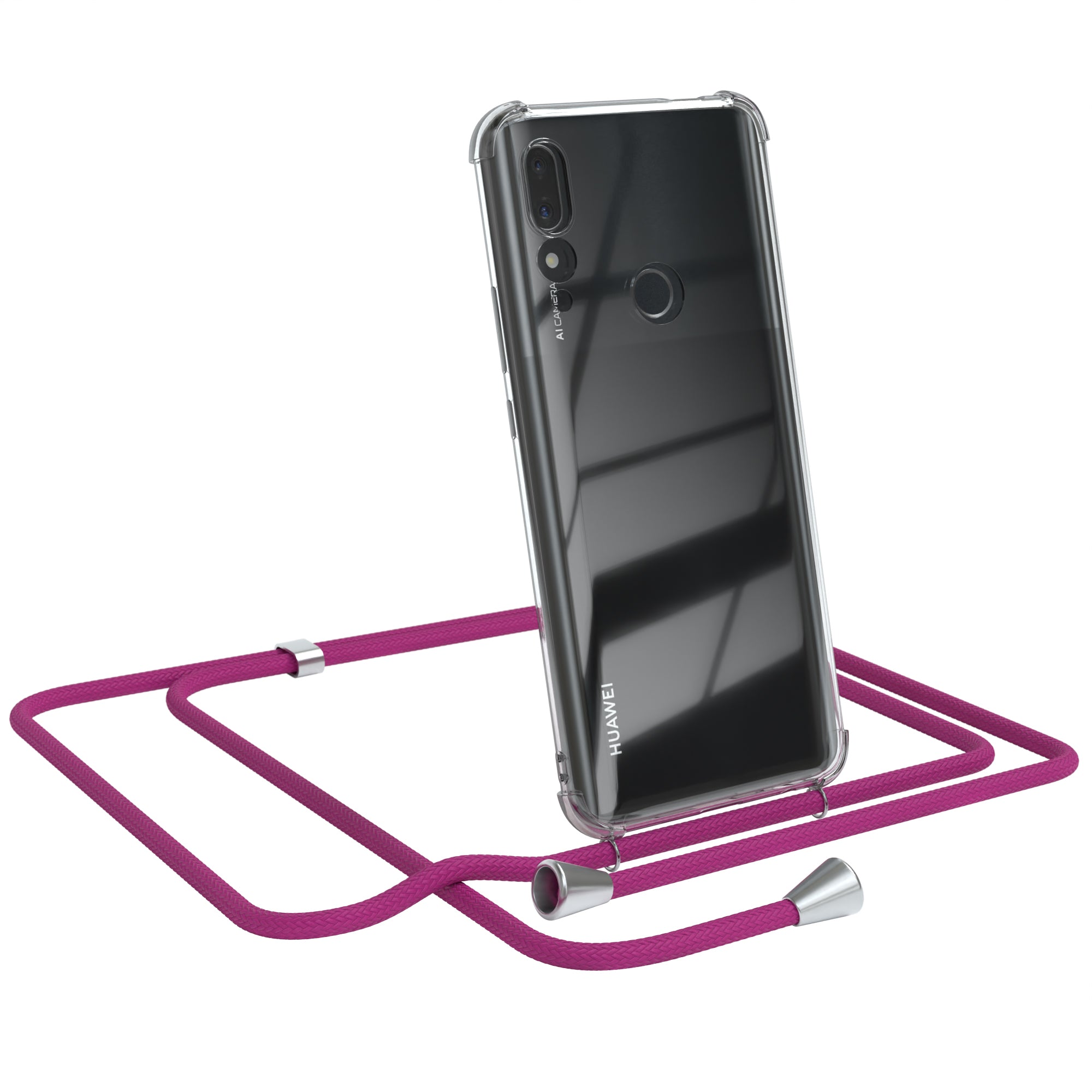 Huawei P Smart Z / Y9 Prime (2019) transparente Hülle + Kordel