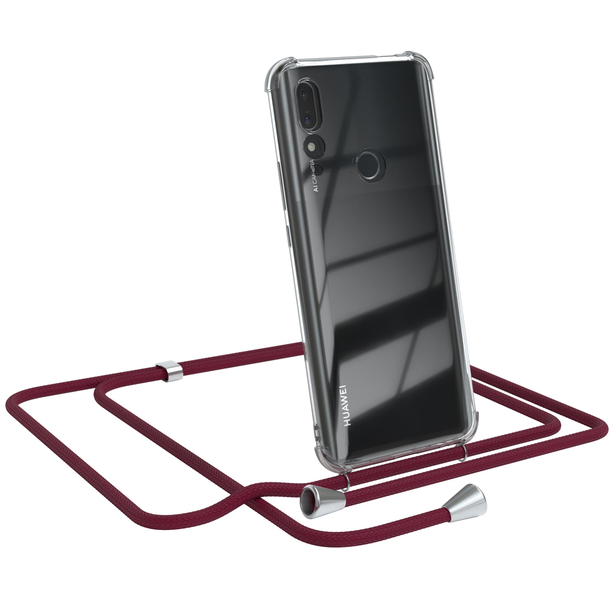 Huawei P Smart Z / Y9 Prime (2019) transparente Hülle + Kordel