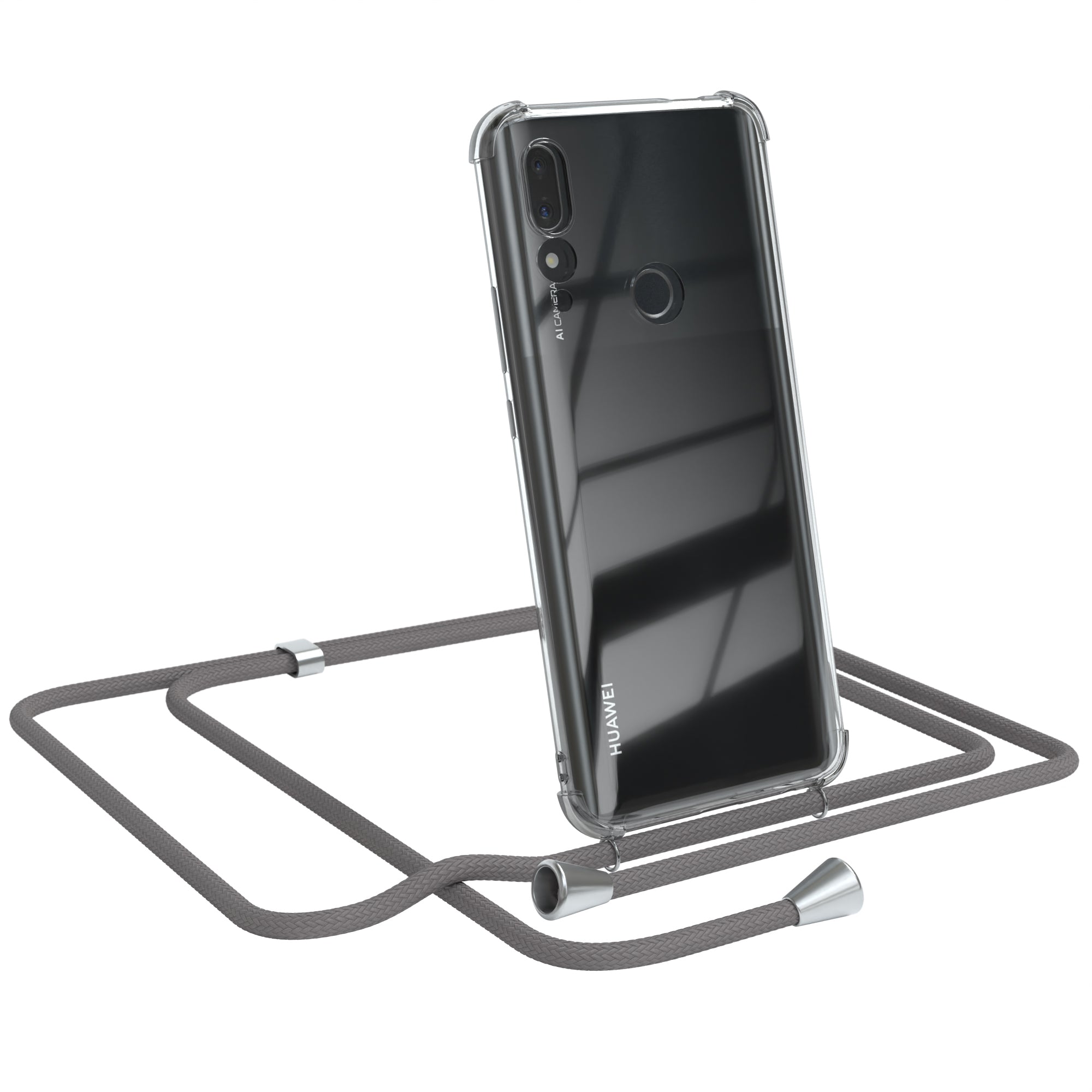 Huawei P Smart Z / Y9 Prime (2019) transparente Hülle + Kordel