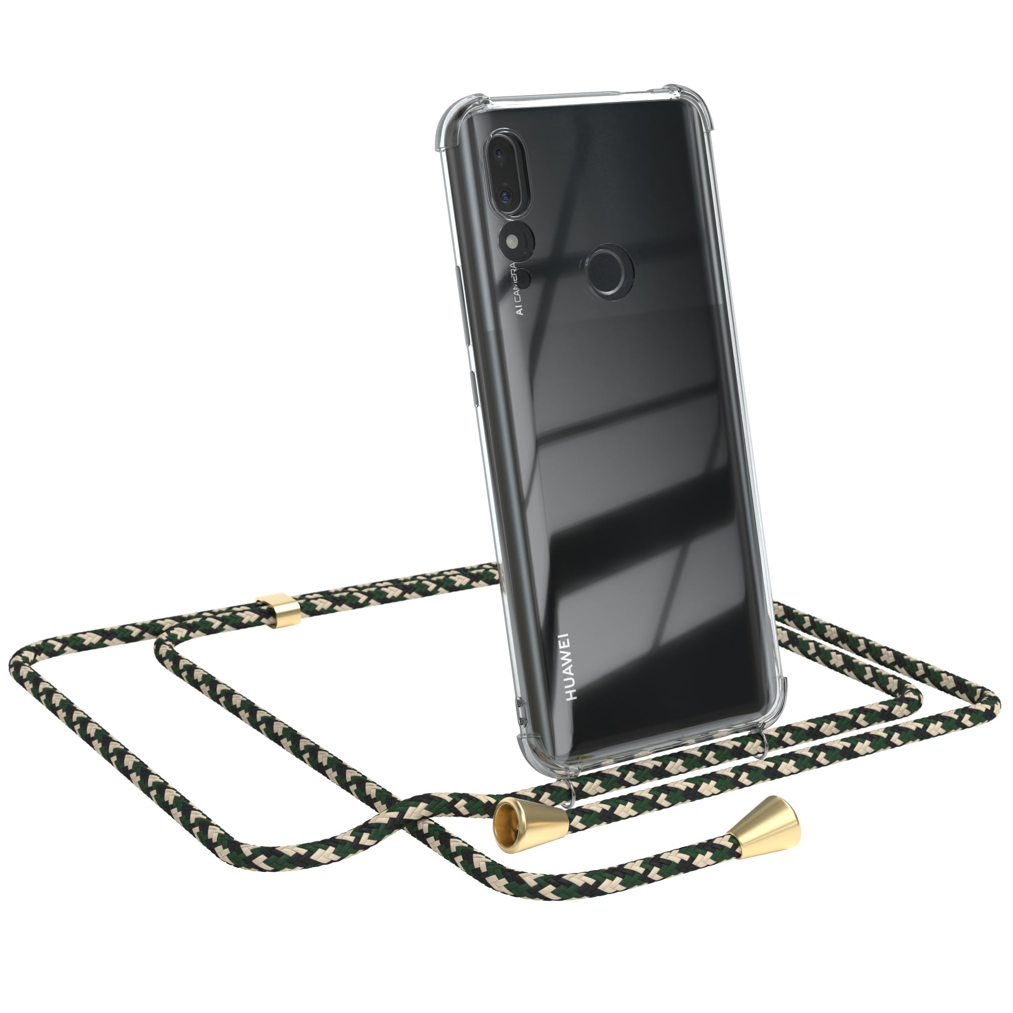 Huawei P Smart Z / Y9 Prime (2019) transparente Hülle + Kordel
