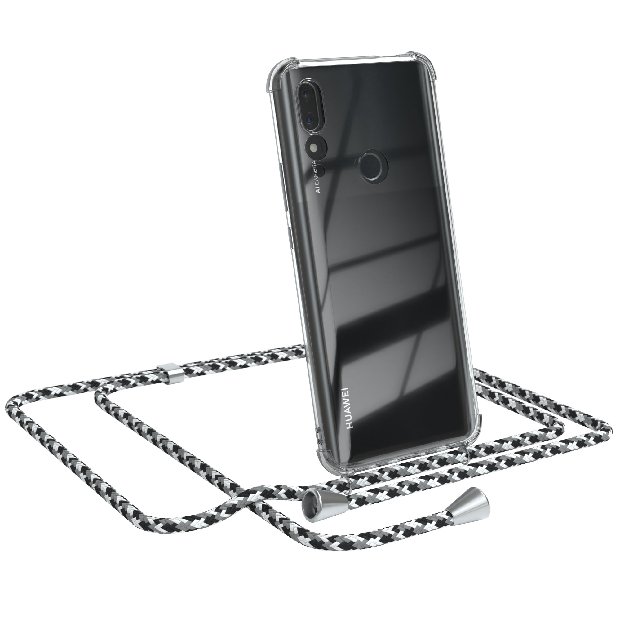 Huawei P Smart Z / Y9 Prime (2019) transparente Hülle + Kordel