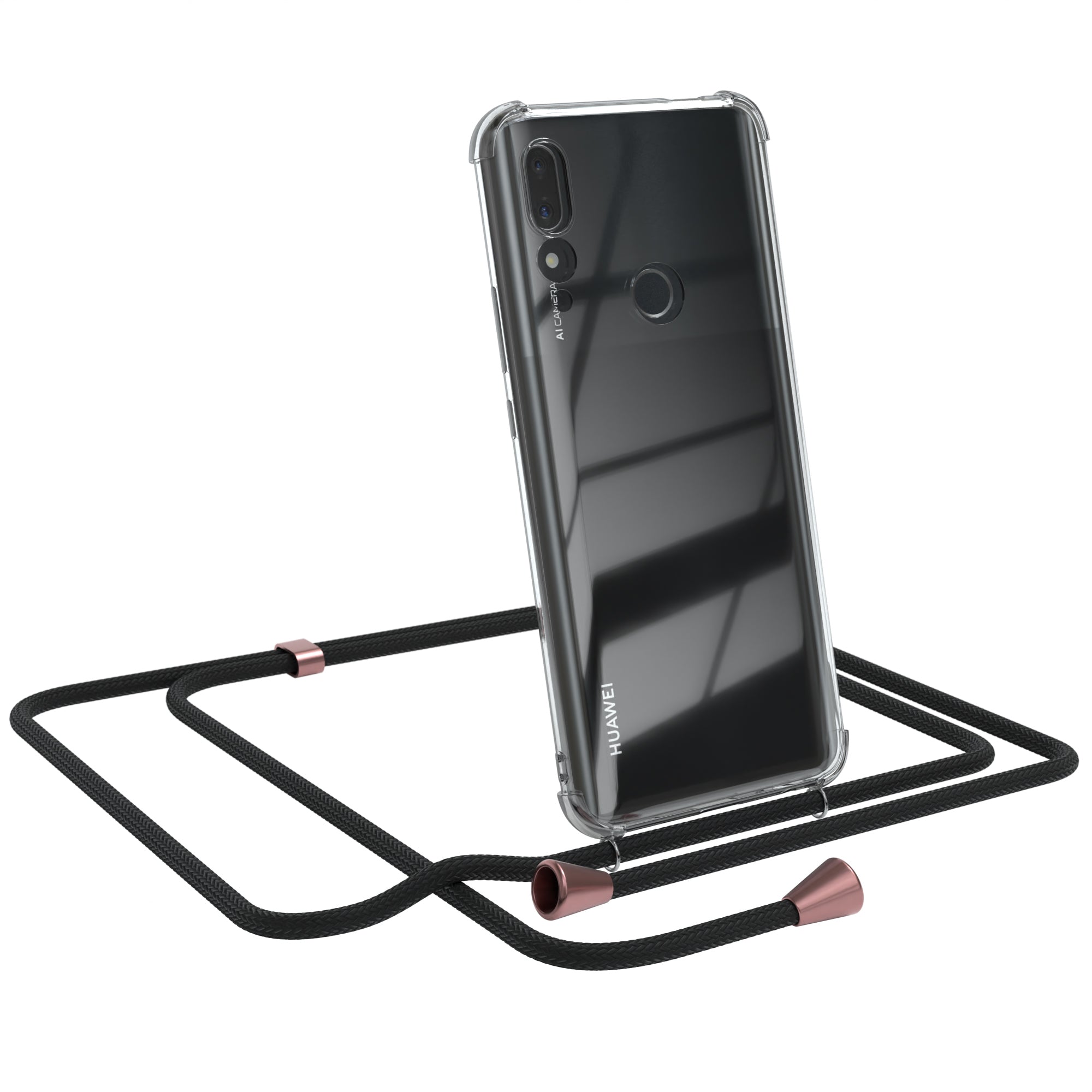 Huawei P Smart Z / Y9 Prime (2019) transparente Hülle + Kordel
