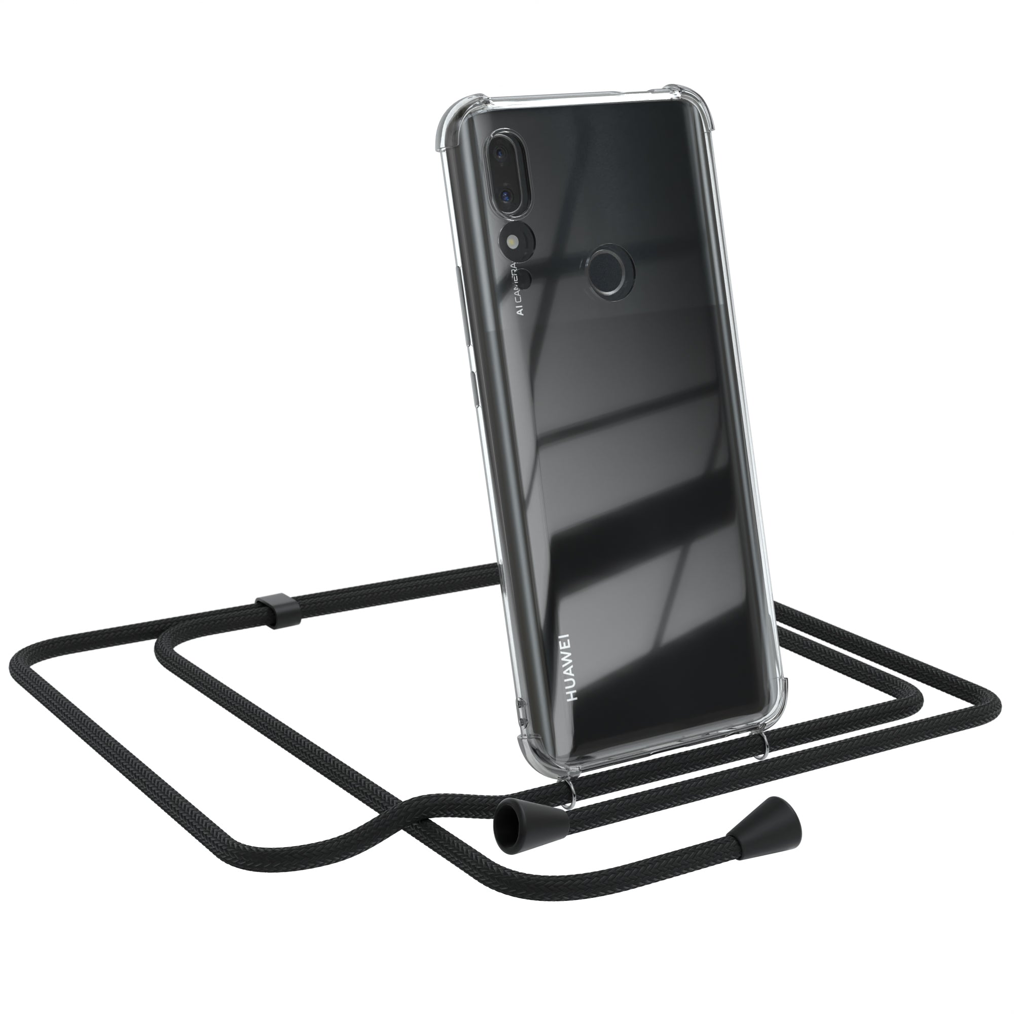 Huawei P Smart Z / Y9 Prime (2019) transparente Hülle + Kordel