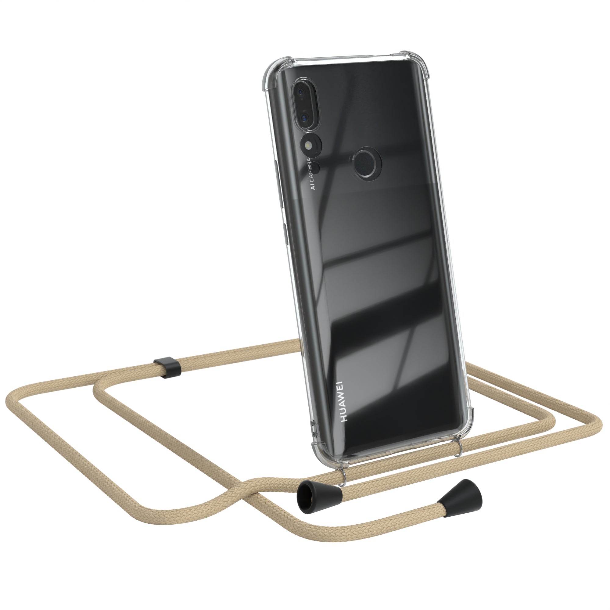Huawei P Smart Z / Y9 Prime (2019) transparente Hülle + Kordel