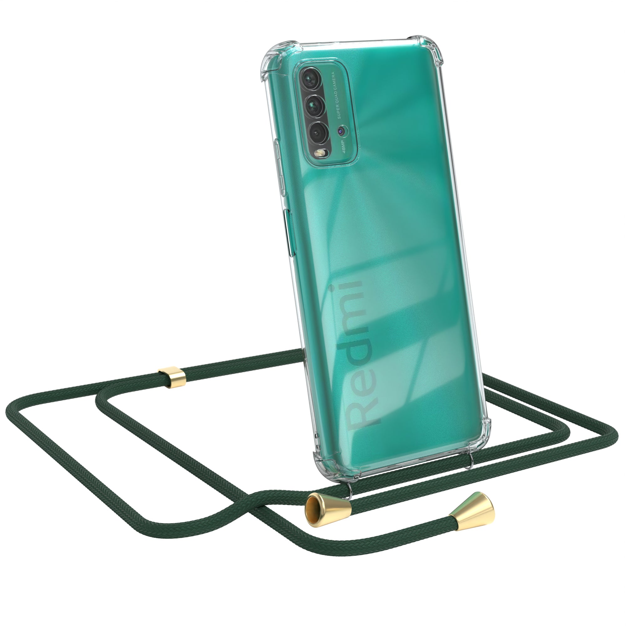 Xiaomi Redmi 9T transparente Hülle + Kordel
